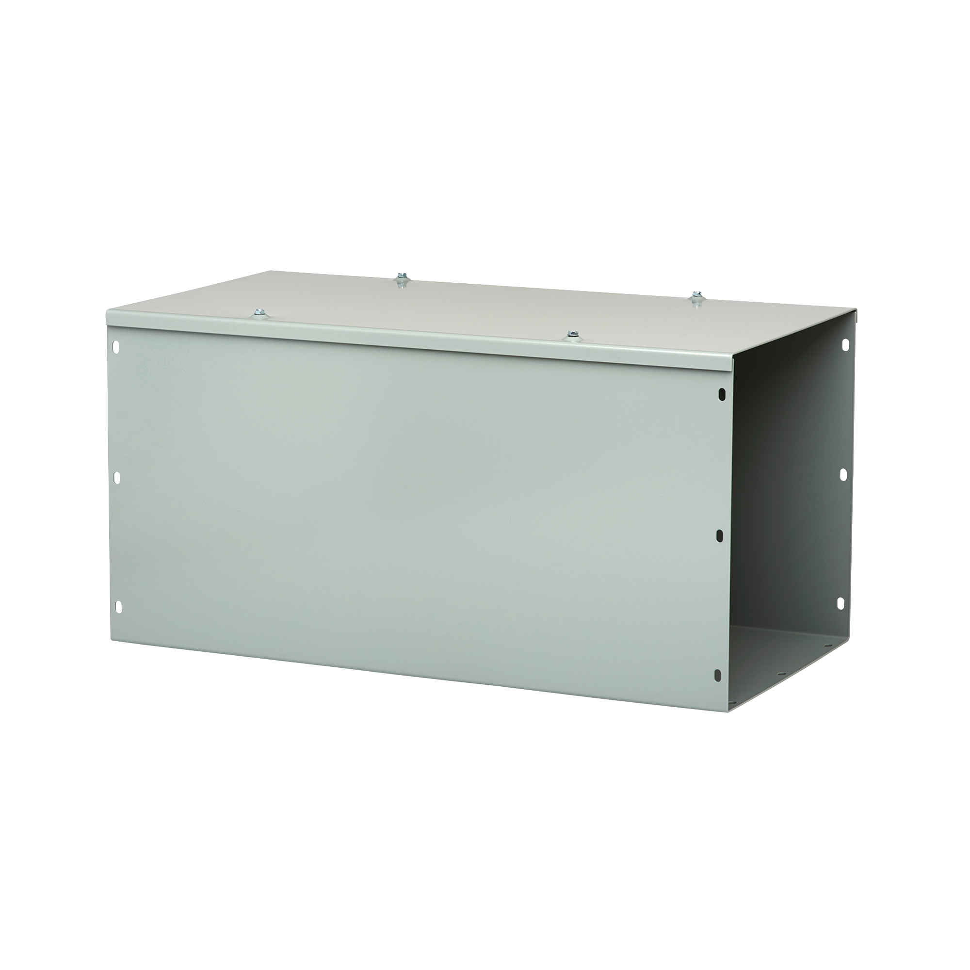 Product image for NVENT_HOFFMAN F44G48WK WIREWAY LAY-IN 4"X4" 48" STRAIGHT SECTION NEMA1 STEEL GREY WITH KO'S