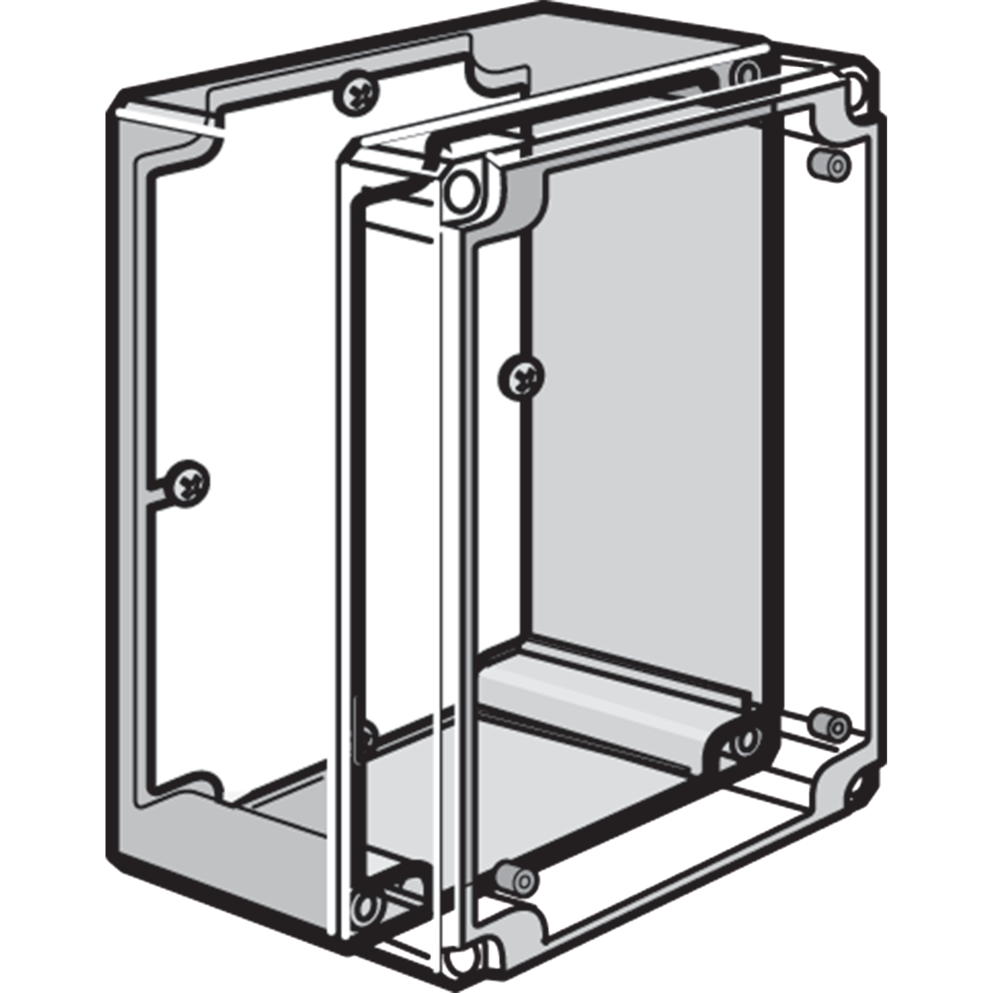 Product image for Panel for enclosure steel 3.6x2.5in QLINE D