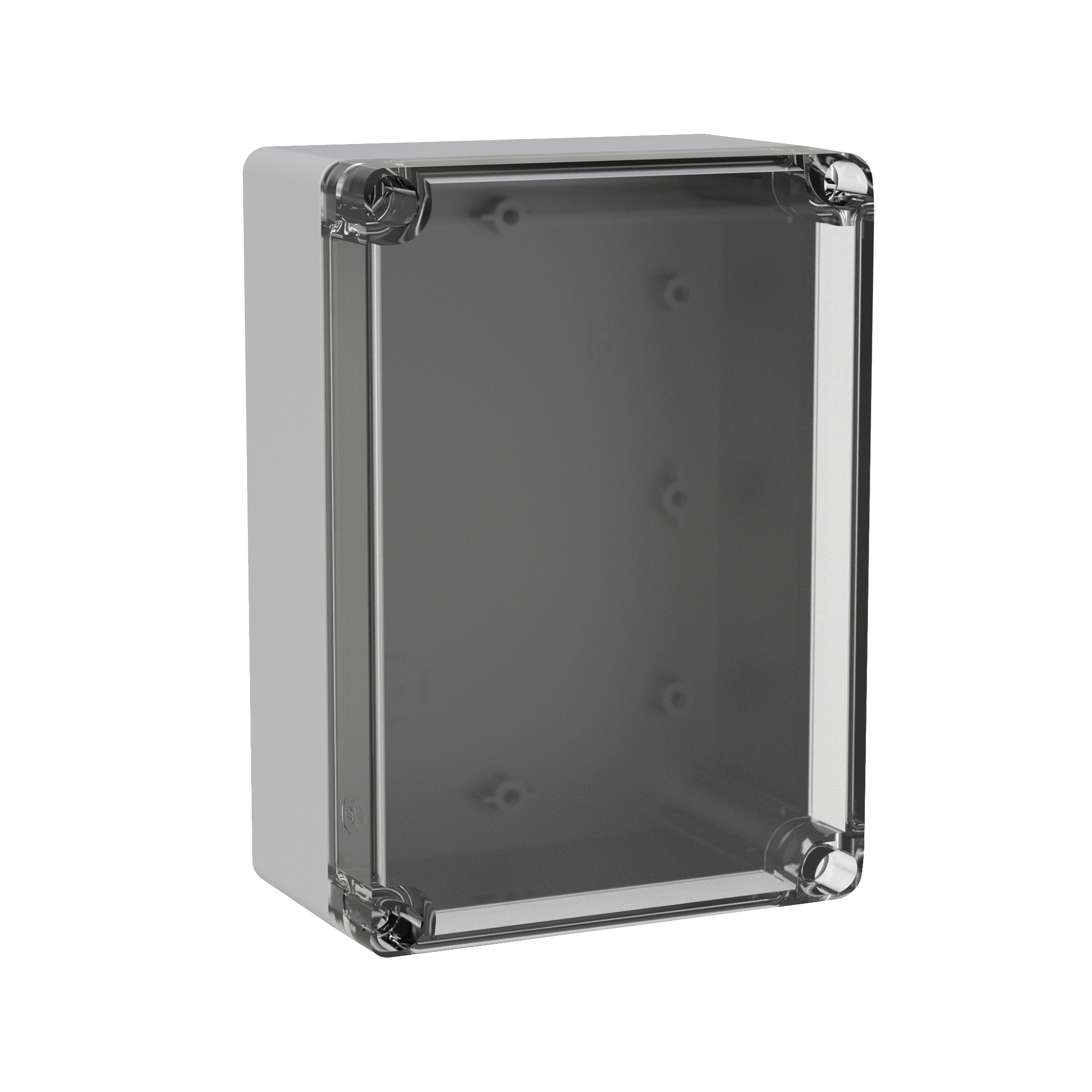 Product image for Enclosure cover-clear polycarbonate light-grey 4.69x2.64x6.65"