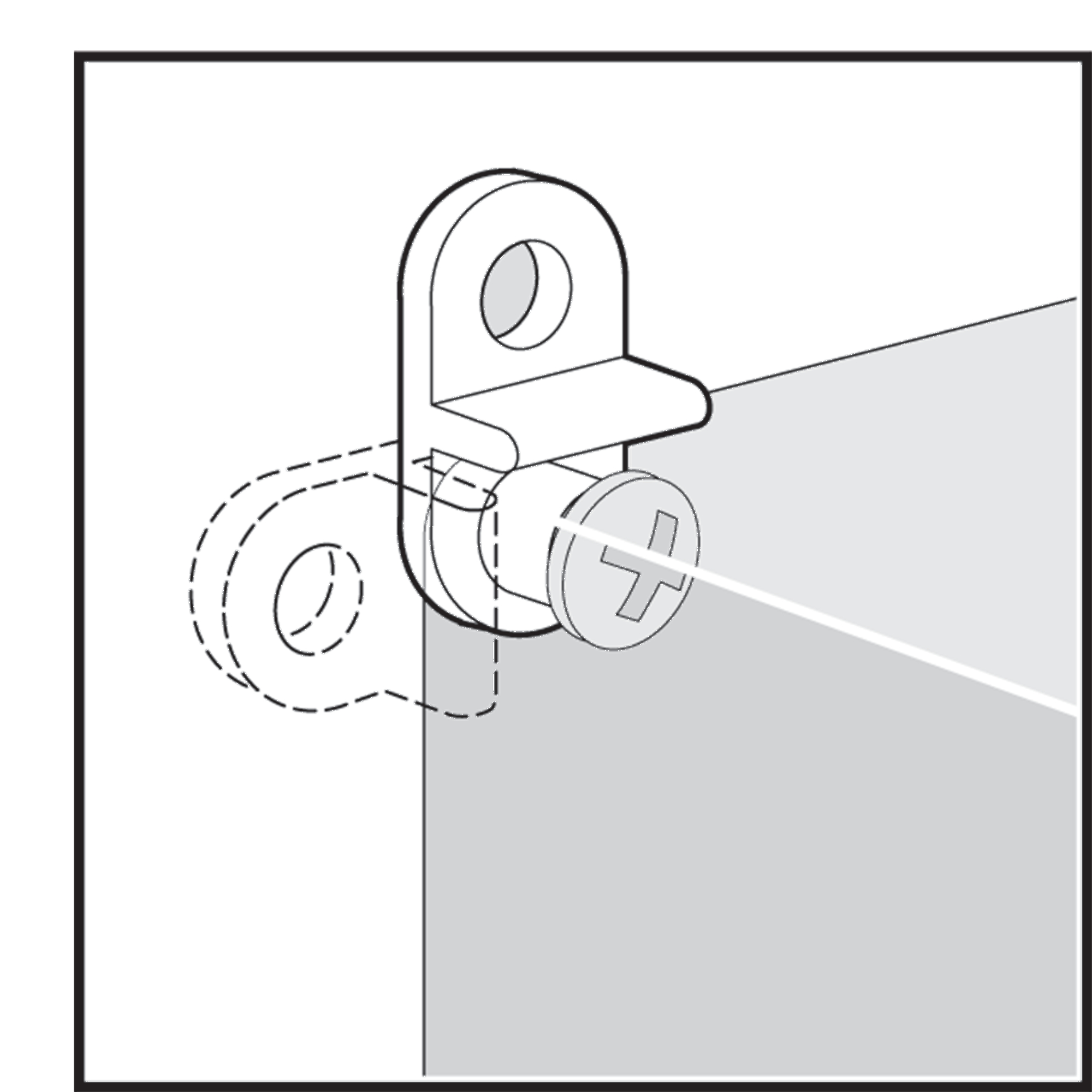 Product image for Mounting bracket kit polycarb M4 plated tap scrw