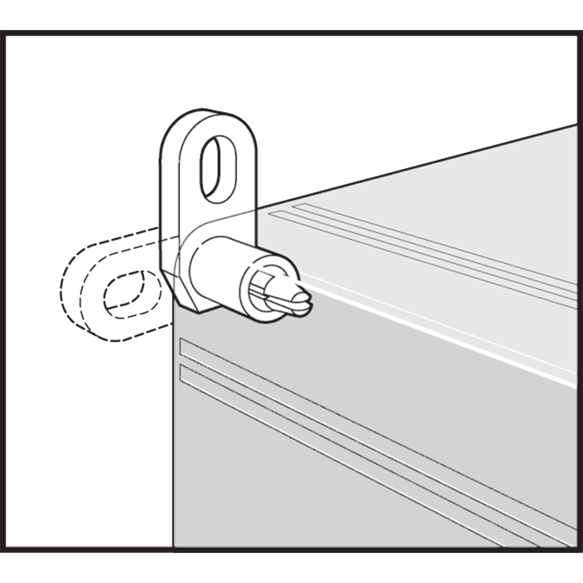 Product image for Mounting bracket kit use on QLINE enclosure