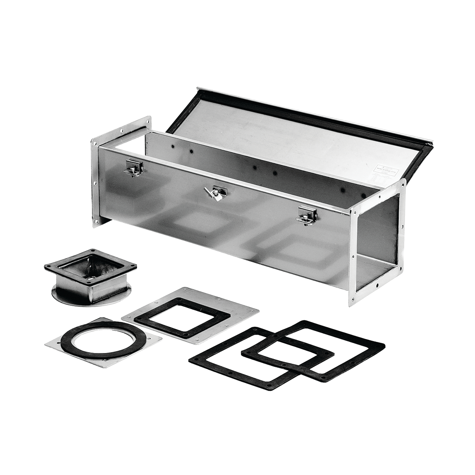 Product image for Section straight wireway steel 6x6x36"