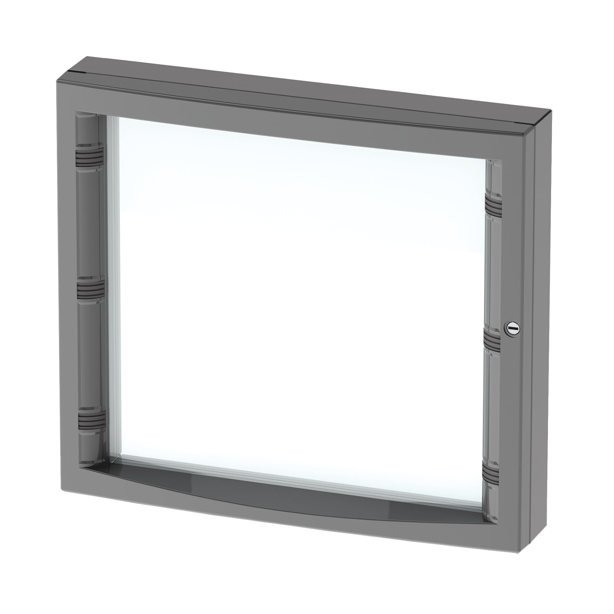 Product image for Window kit deep hinged stl gry 12.2x14.17x3.31in