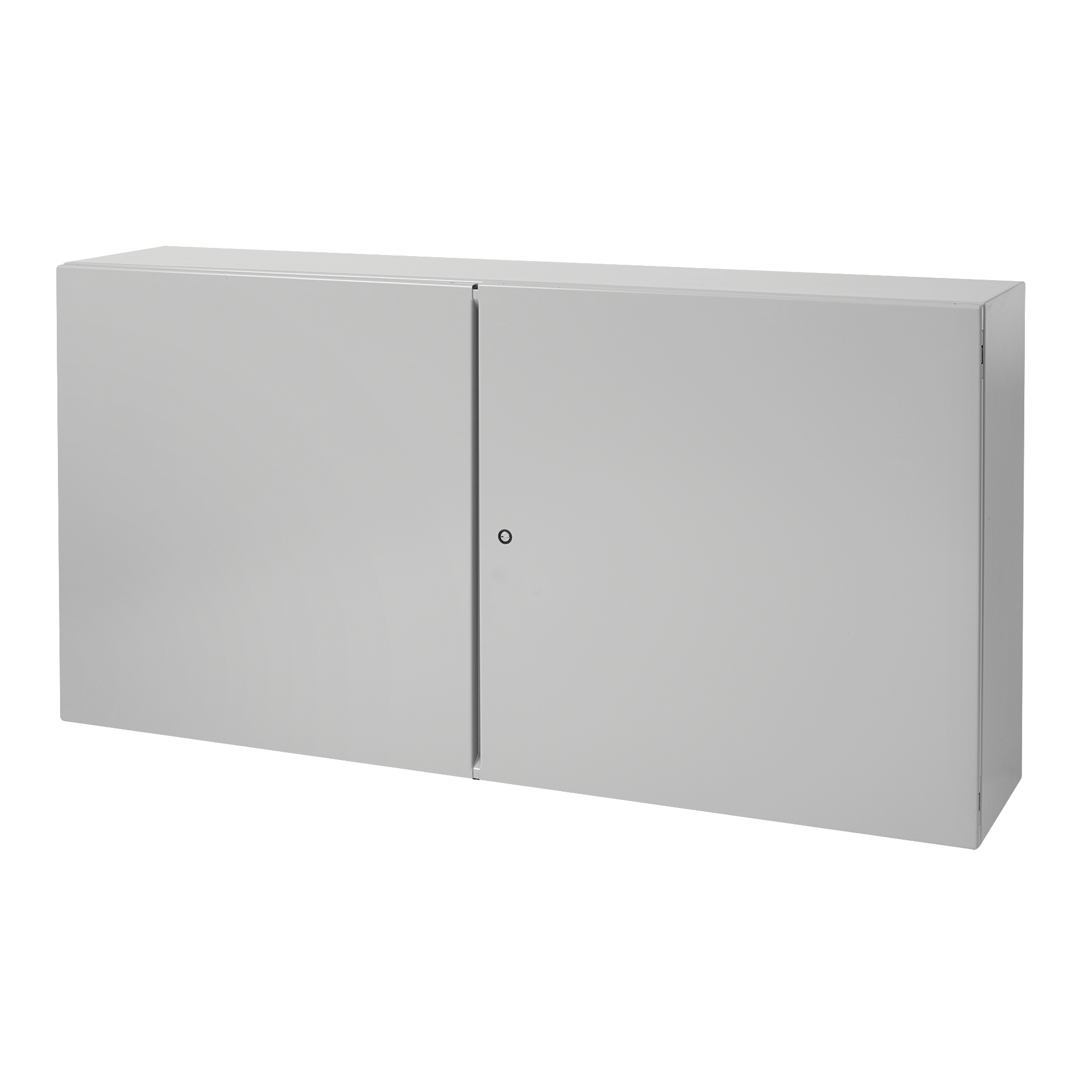 Product image for Enclosure 2-door steel wall mount light-grey 60x12x36"