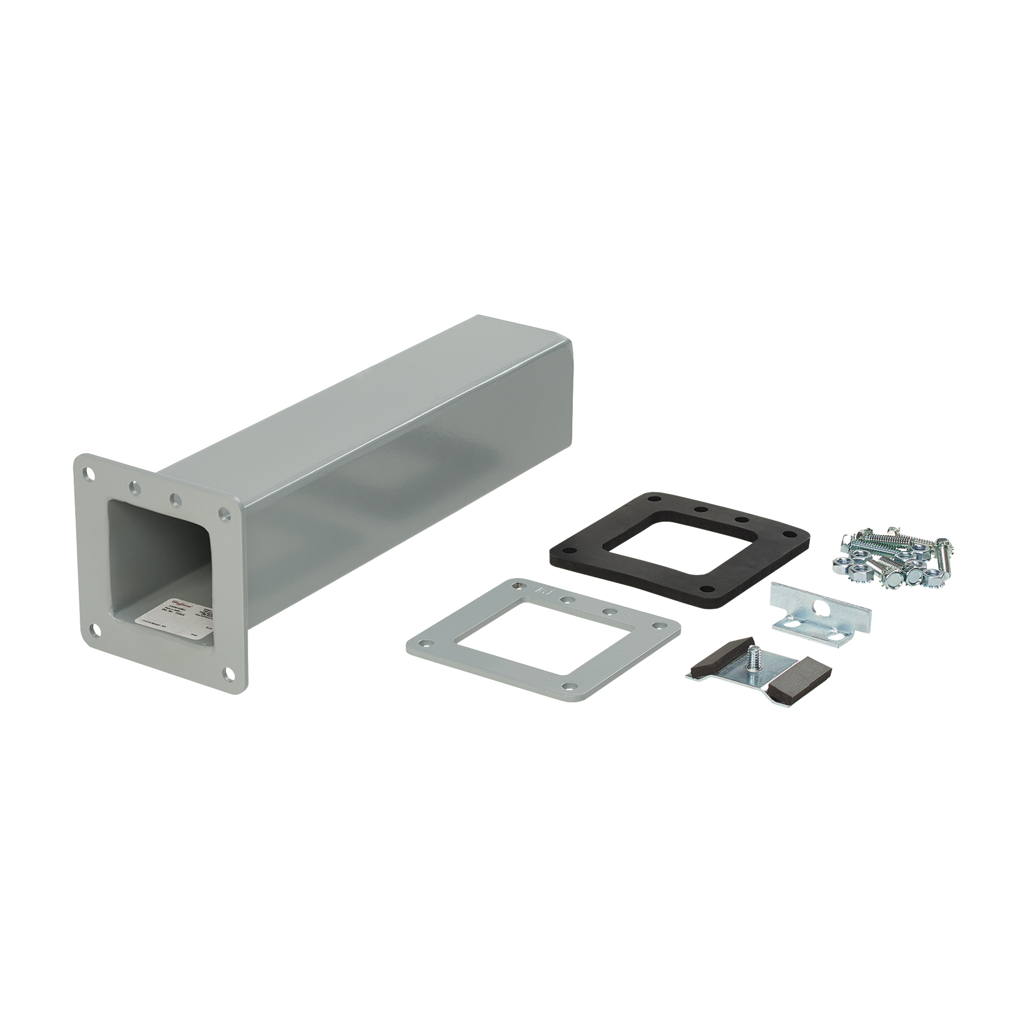 Product image for Cut-off fitting non lay-in steel grey 6x6in