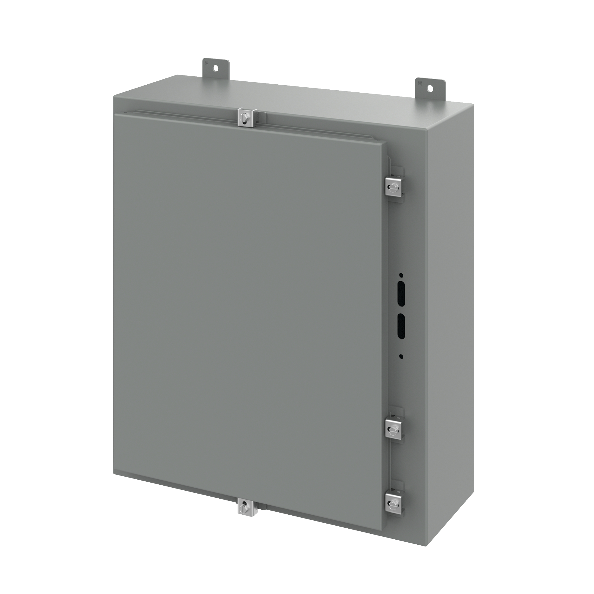 Product image for Enclosure wall mount stl grey NEMA4 24x21.38x8in