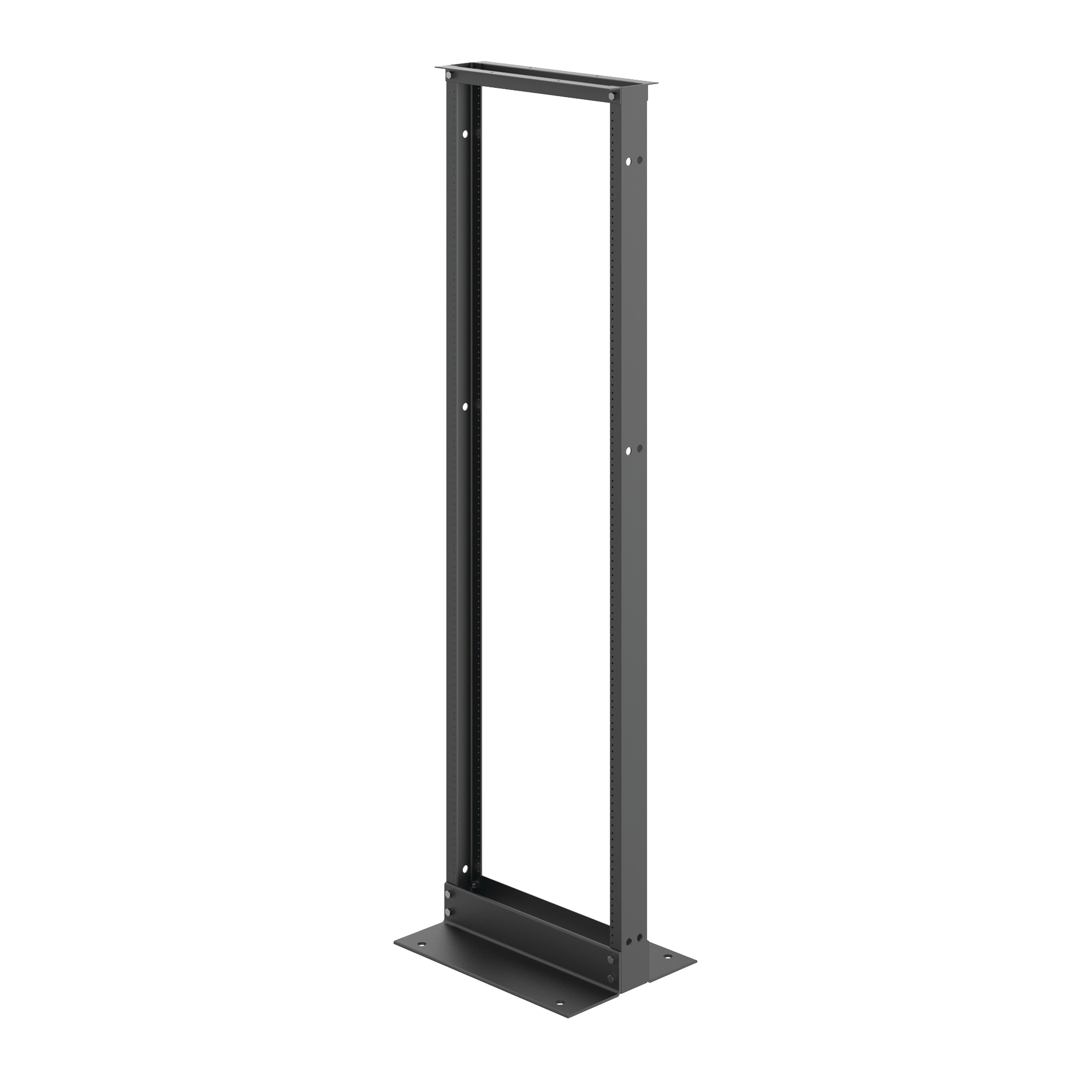 Product image for Rack open frame aluminium black 72x20x15in