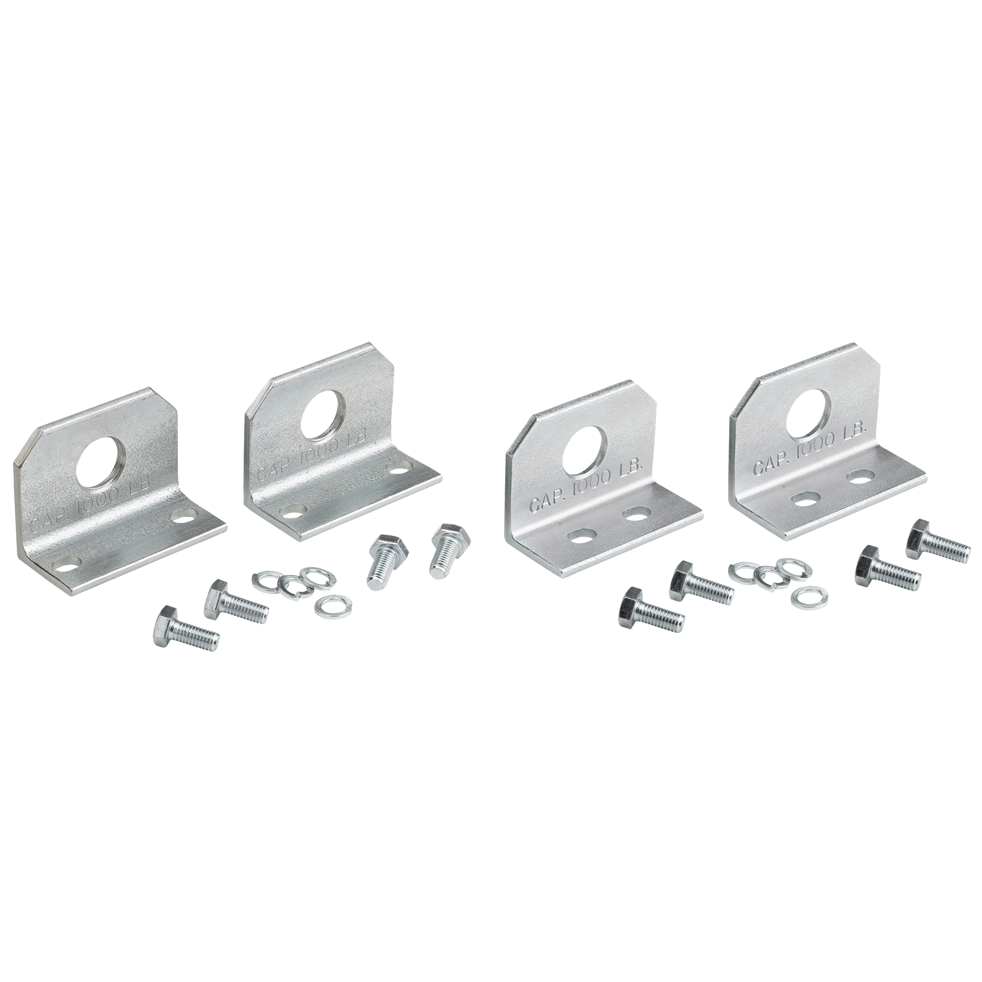 Product image for lifting angle side-side steel zinc coated 4x3in