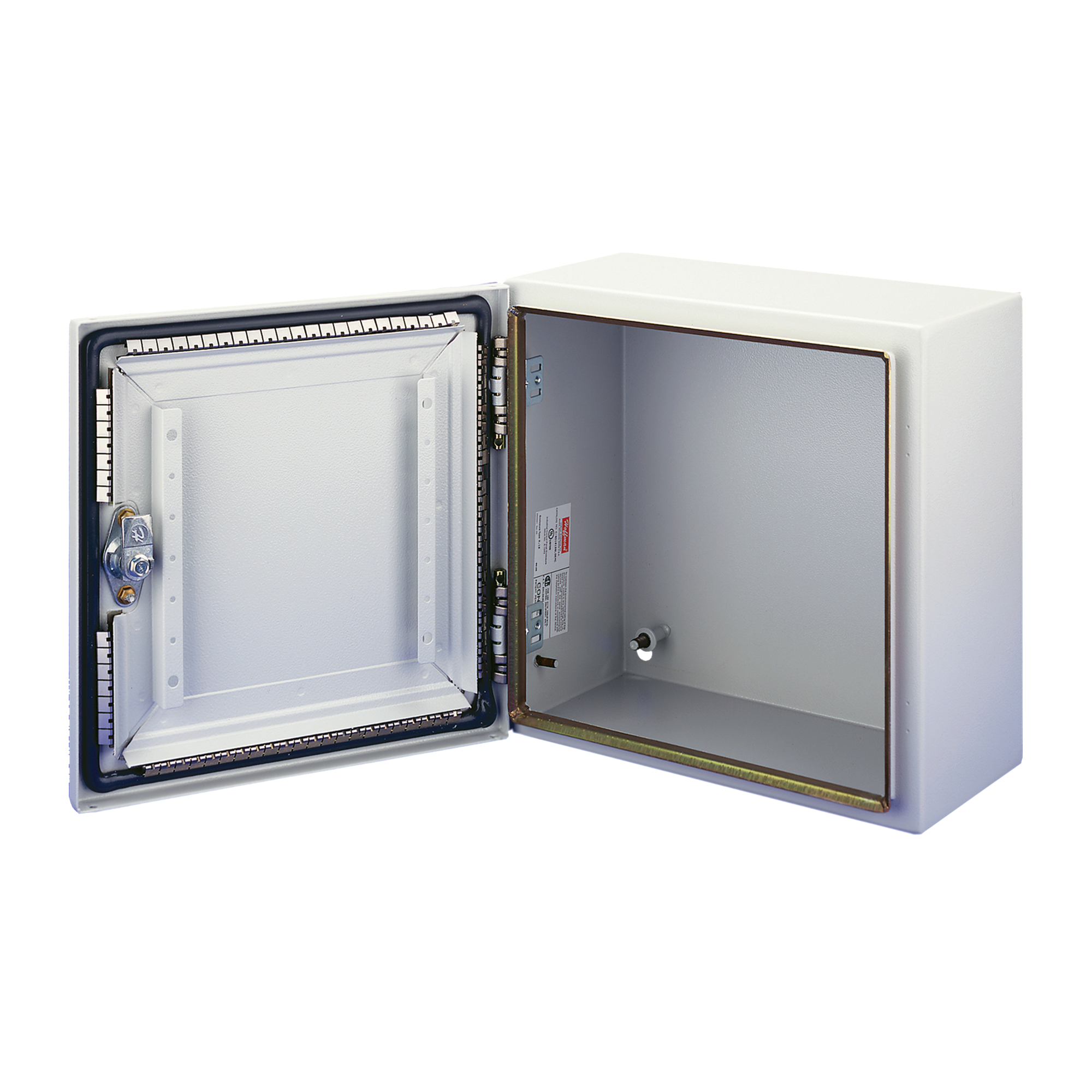 Product image for Enclosure wall mount steel grey NEMA4 12x12x6in