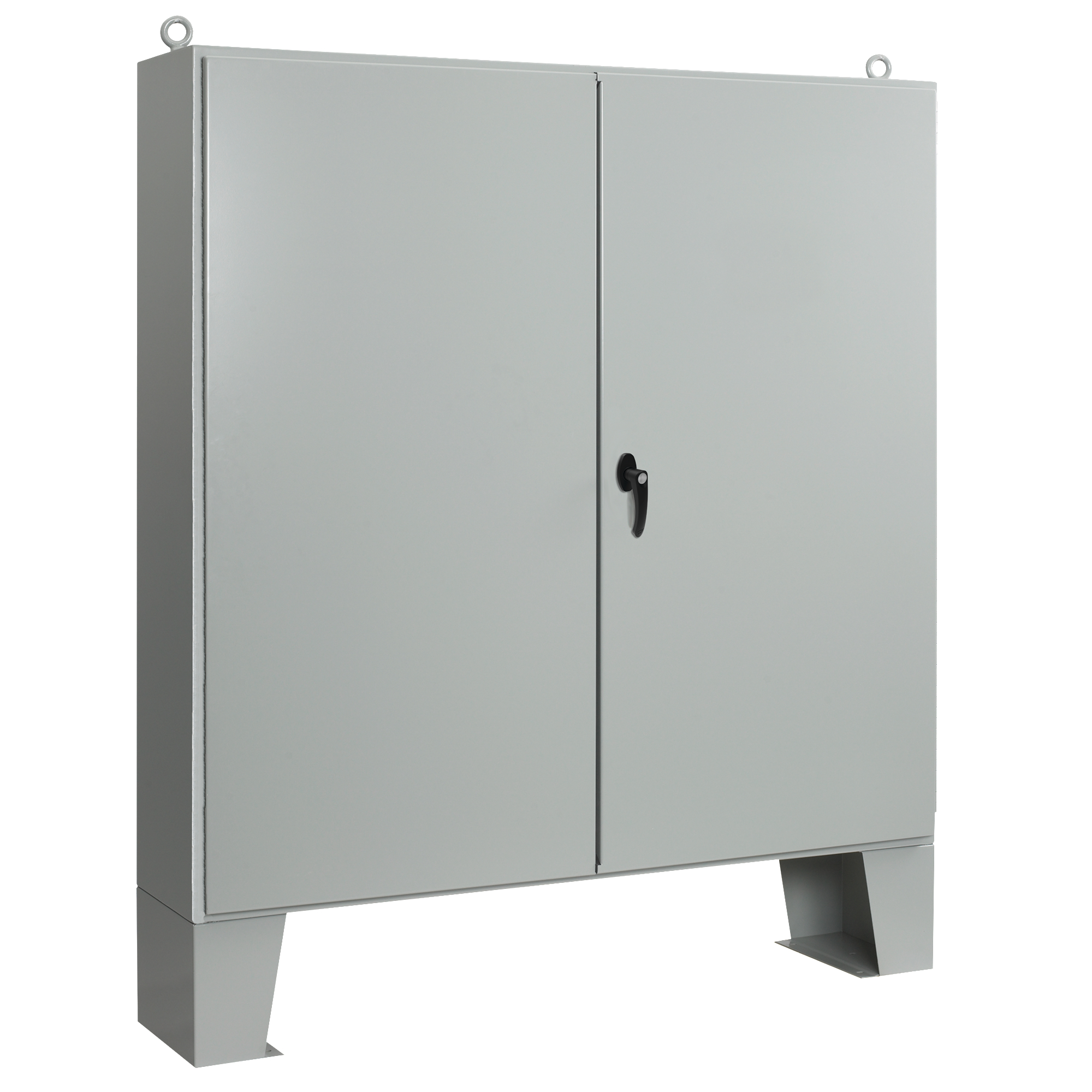 Product image for Enclosure 2-door steel floor mount grey 48.06x10.06x60.06"