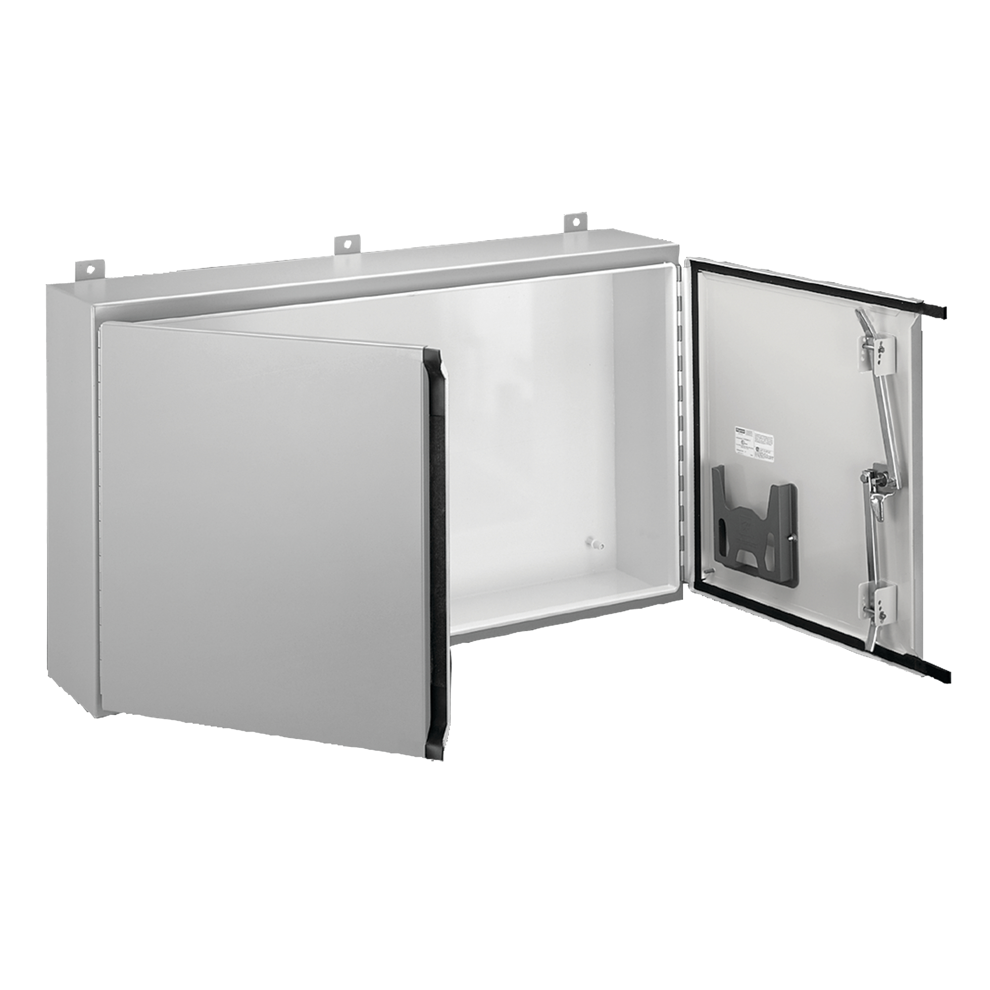 Product image for Enclosure hinge 2-door steel grey 60x10x30"