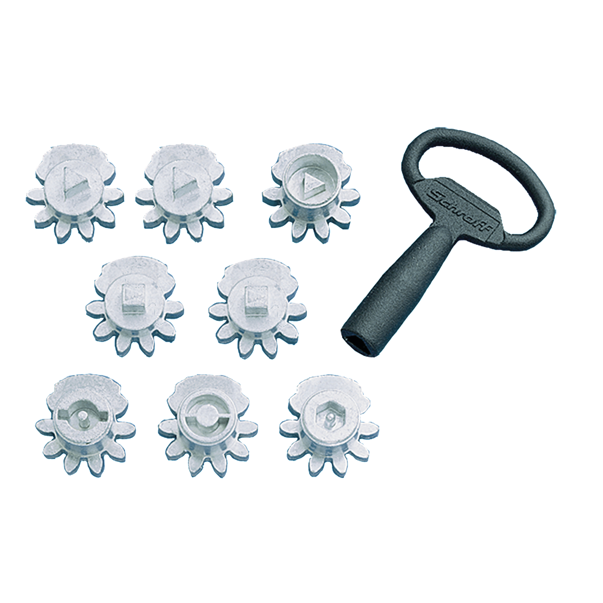 Product image for Insert key square zinc die-cast 8mm