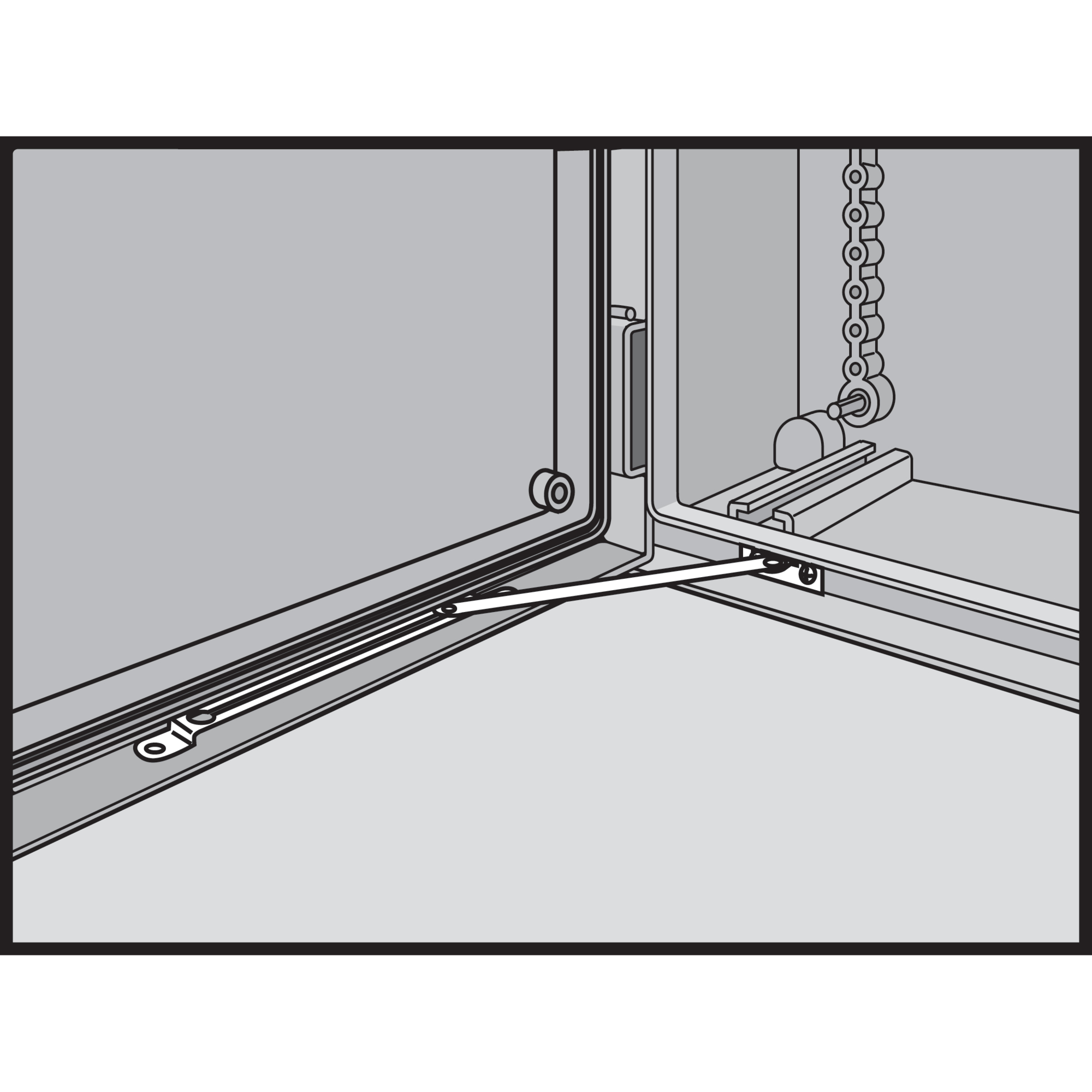 Product image for Kit doorstop 120.. 304SS