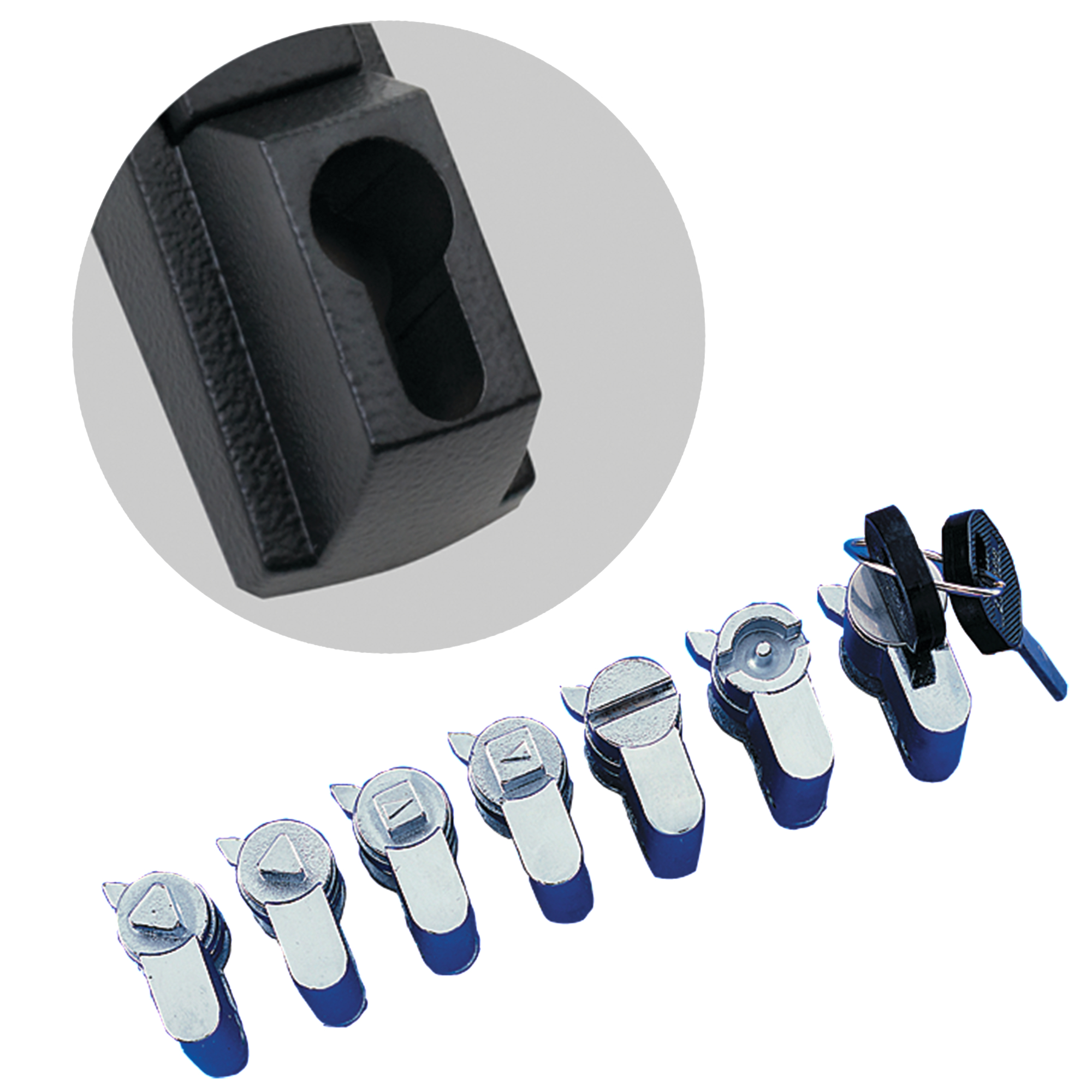 Product image for Insert DIN lock profile cylinder 7mm triangle