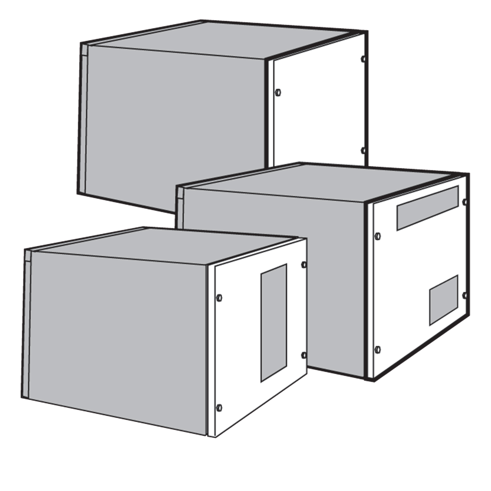 Product image for Cover sloped-front steel rear 23.47x0.87x19.92"