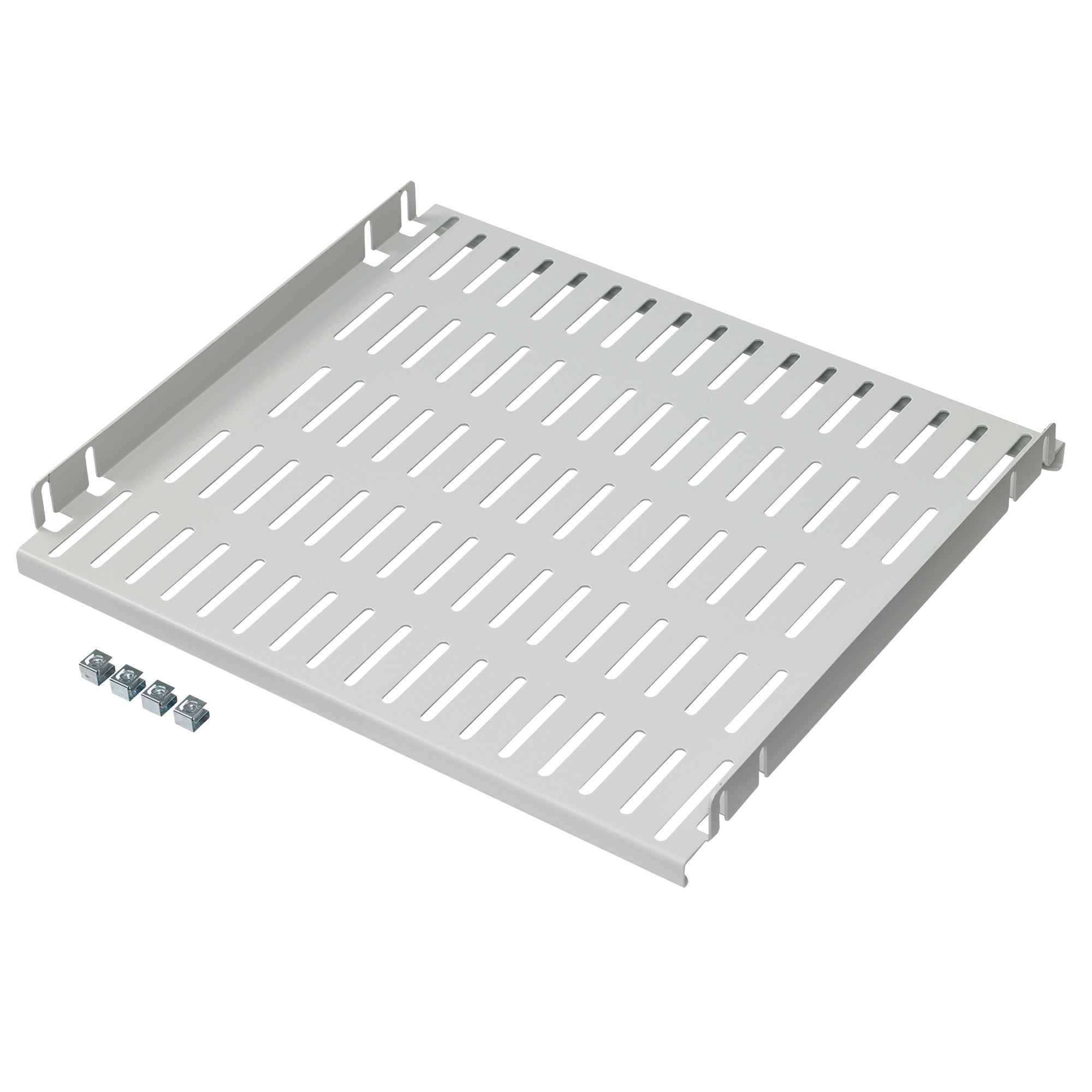 Product image for Shelf fixed steel light-grey 27.87x0.9x0.75"