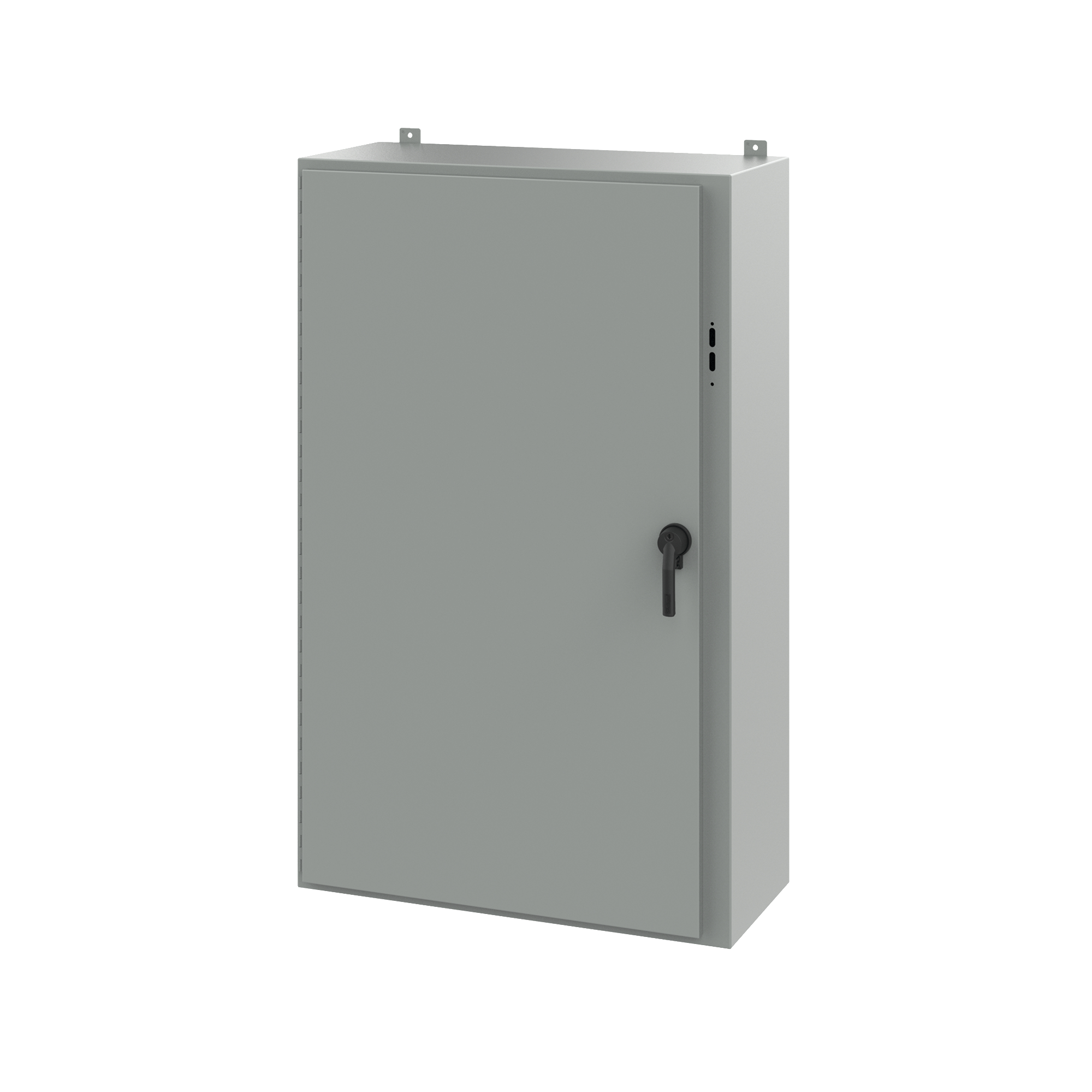 Product image for Enclosure cut-out handle steel grey 37.38x16x60"