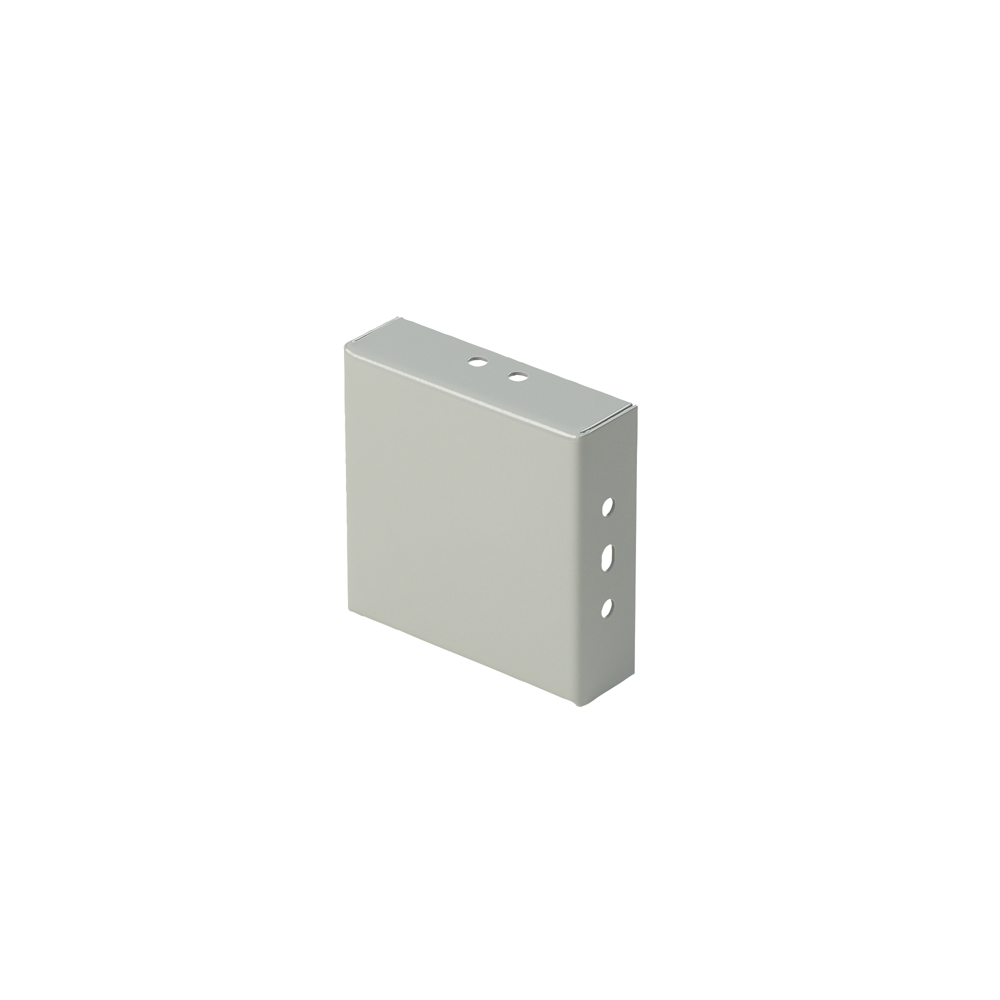 Product image for Closure plate steel grey 4x4x1.28in