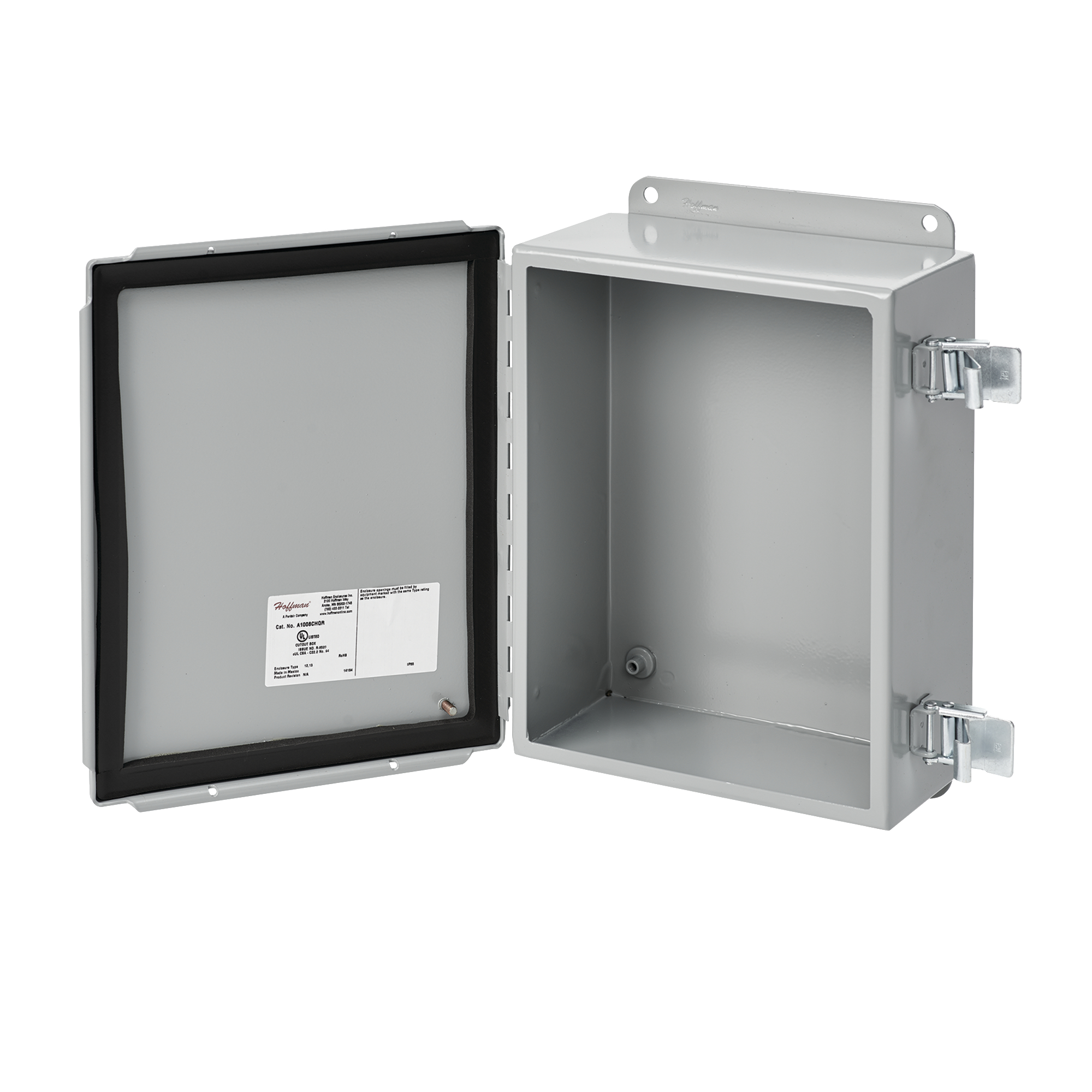 Product image for Junction box wall mount grey 8x6x3.5" NEMA 12