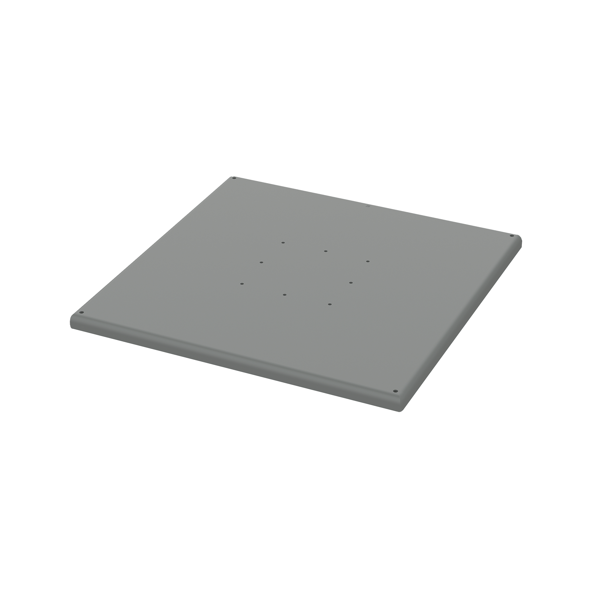 Product image for Pedestal base consolet steel grey 24x24x1.1in