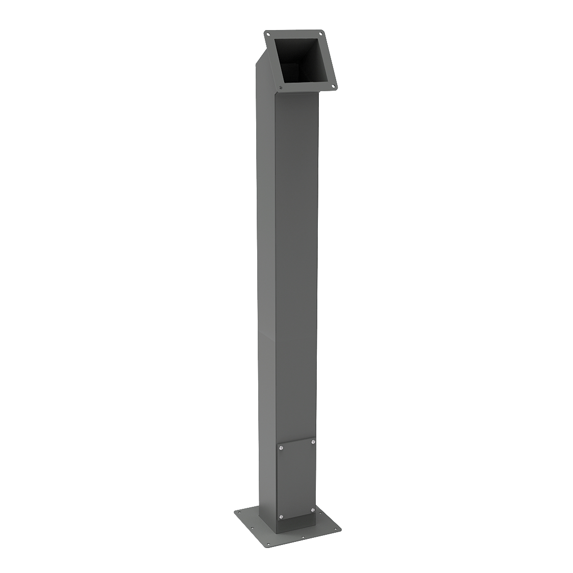 Product image for Pedestal angled column steel grey 41x4x4in