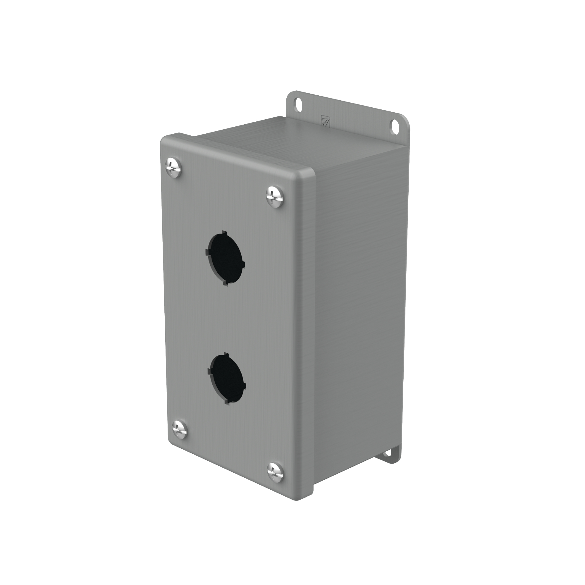 Product image for Enclosure PB 22.5mm steel grey 5.75x3.25x2.75"