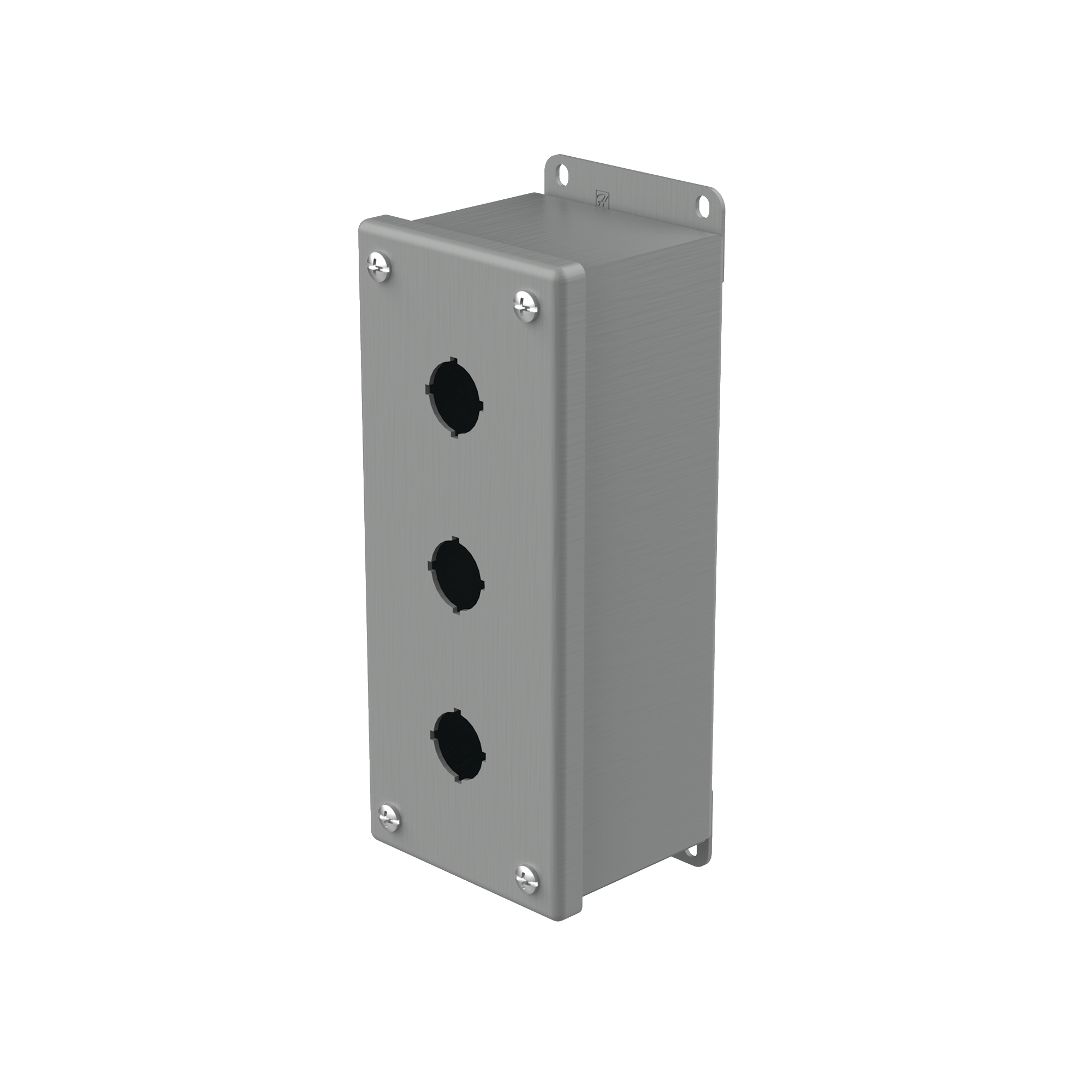 Product image for Enclosure PB 22.5mm steel grey 8x3.25x2.75"
