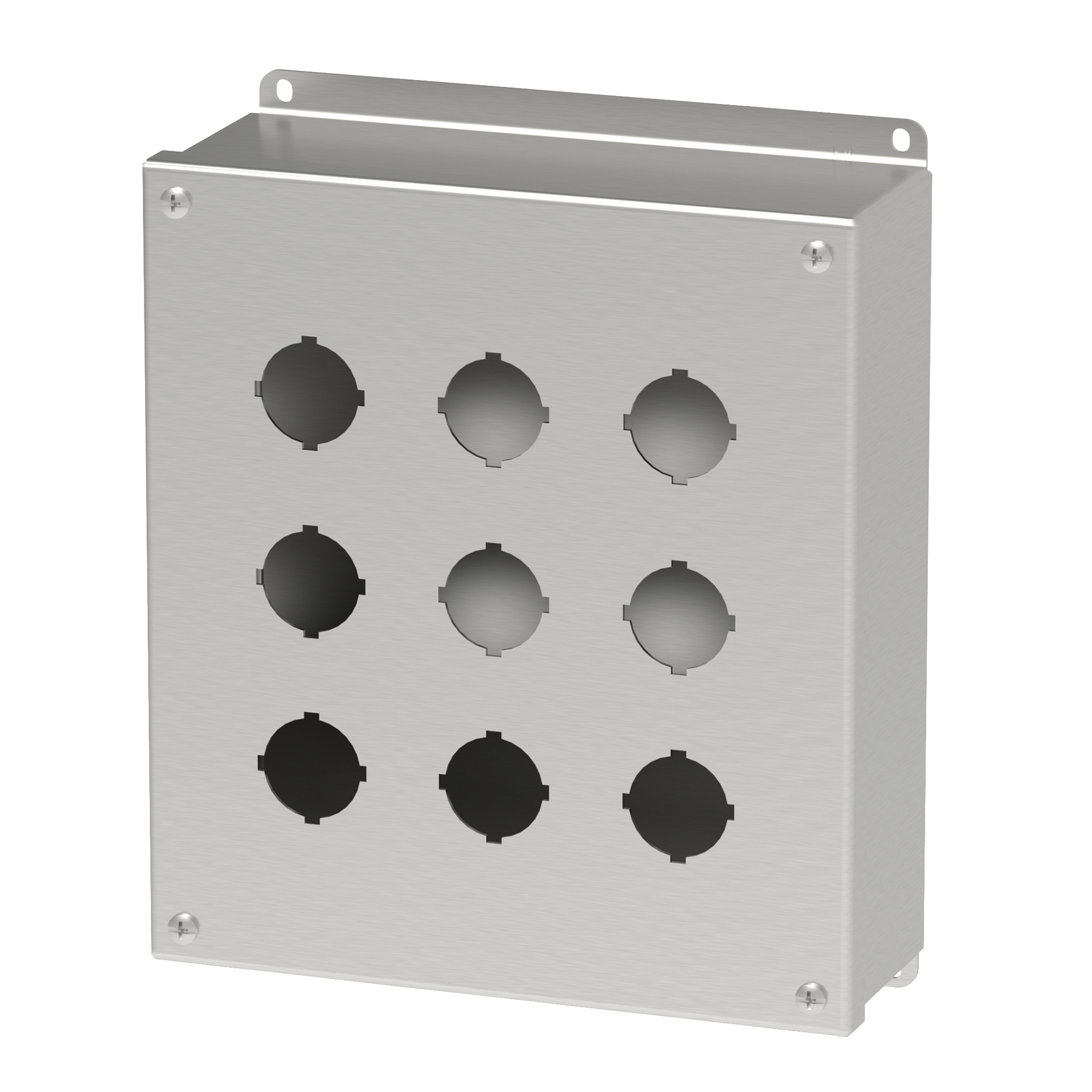 Product image for Enclosure pushbutton 304 ss NEMA4X 9.5x8.5x3in