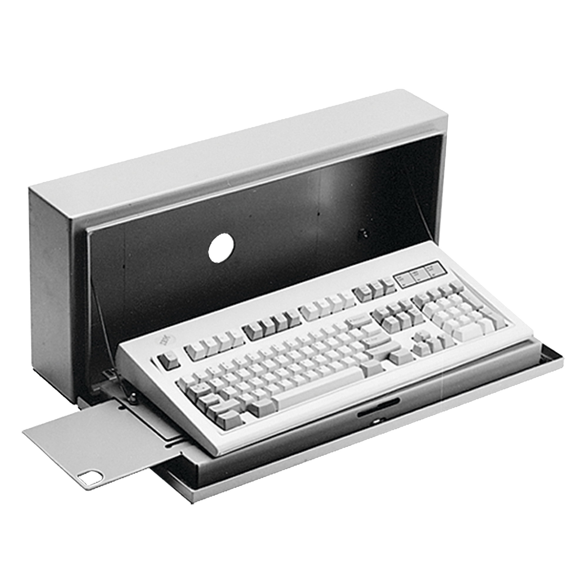 Product image for Keyboard box CONCEPT steel grey 10x23.3x4.79"