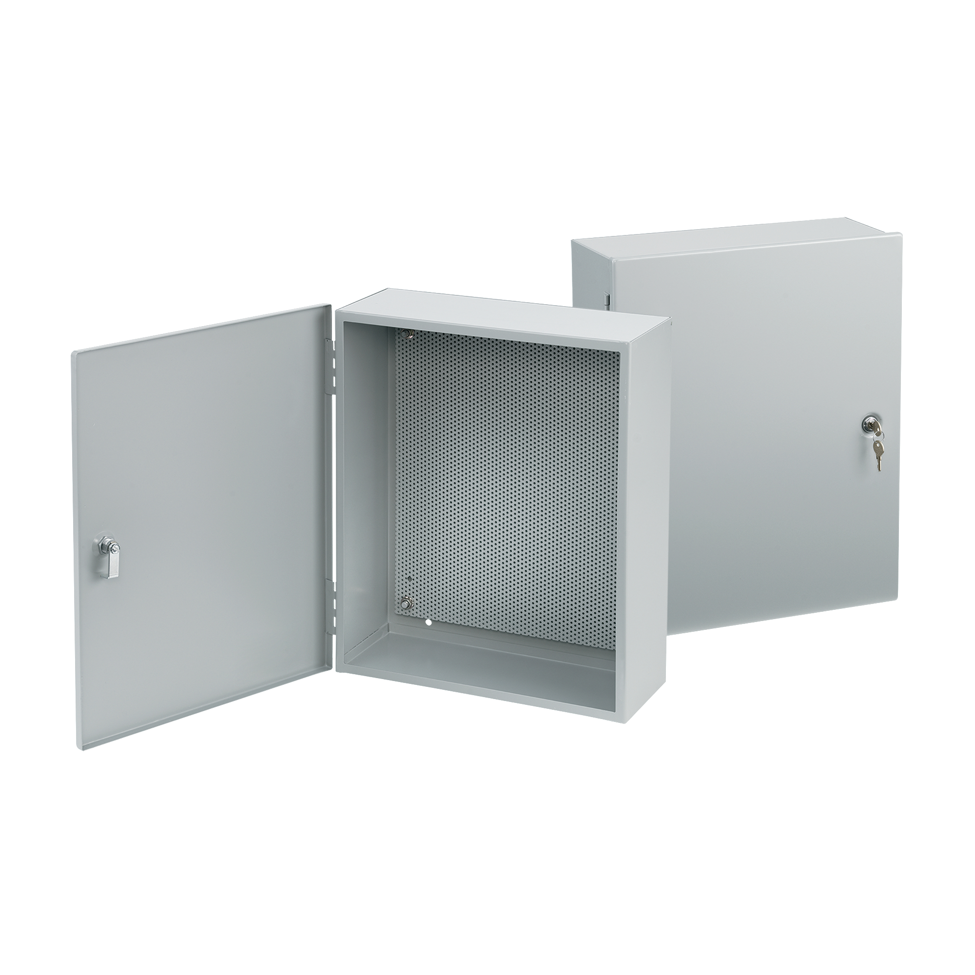 Product image for Enclosure panel locking steel grey 24x6.62x36"