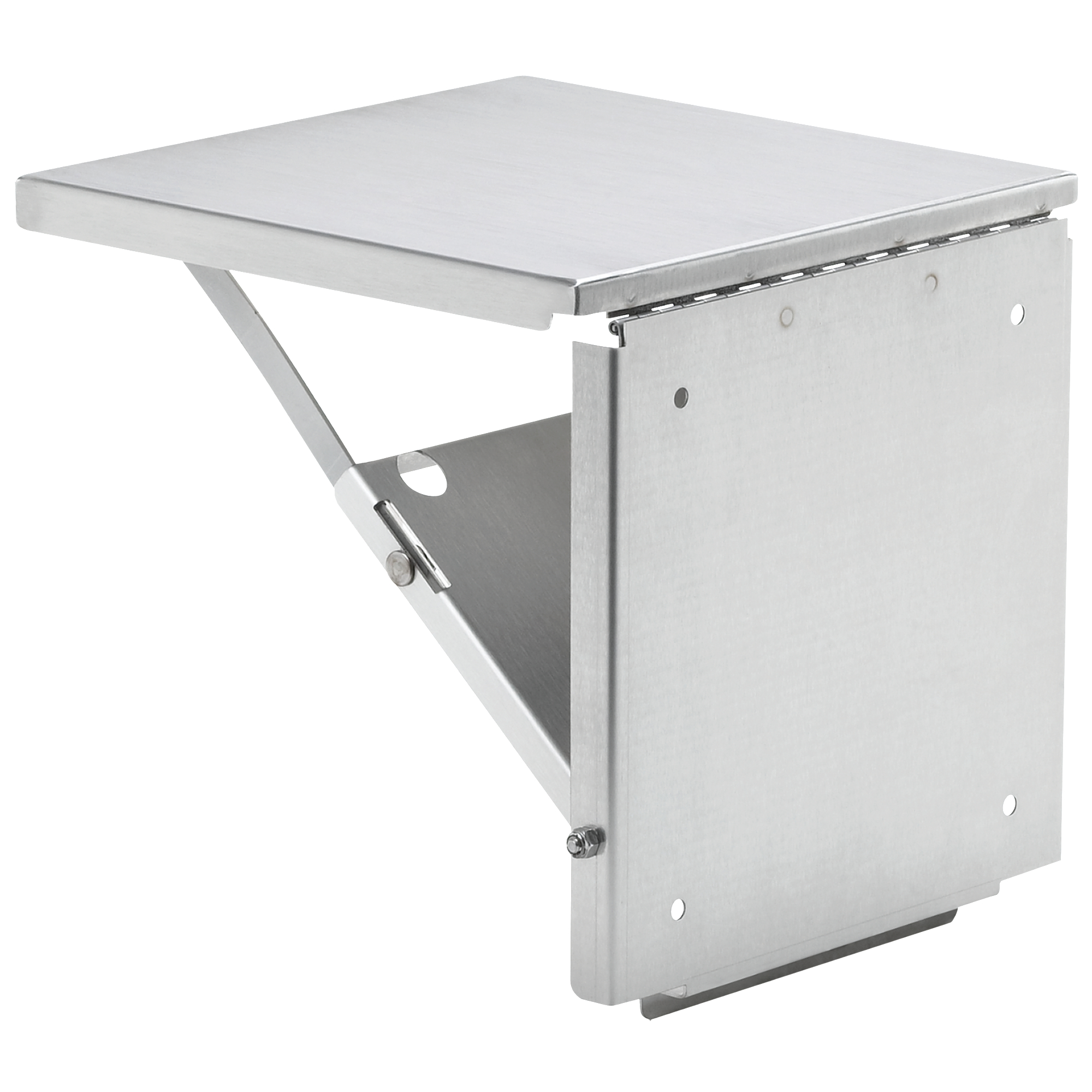 Product image for Shelf folding stainless steel 12x12in