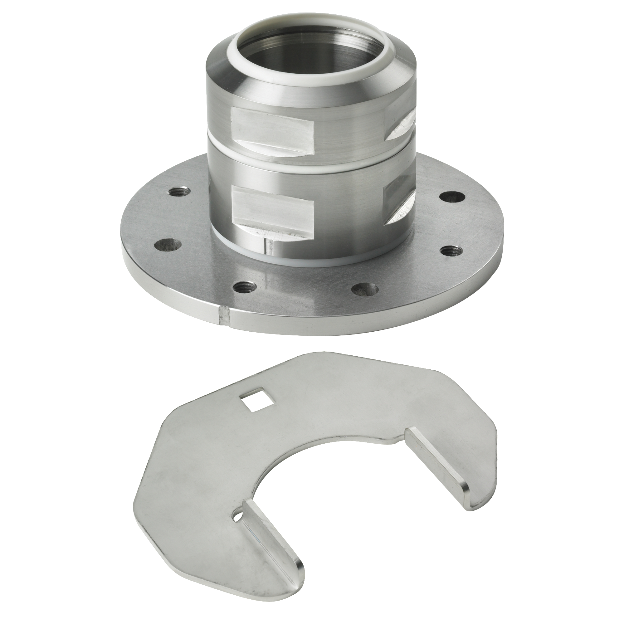 Product image for Swivel base bracket ss 6.5in dia 3.52in depth