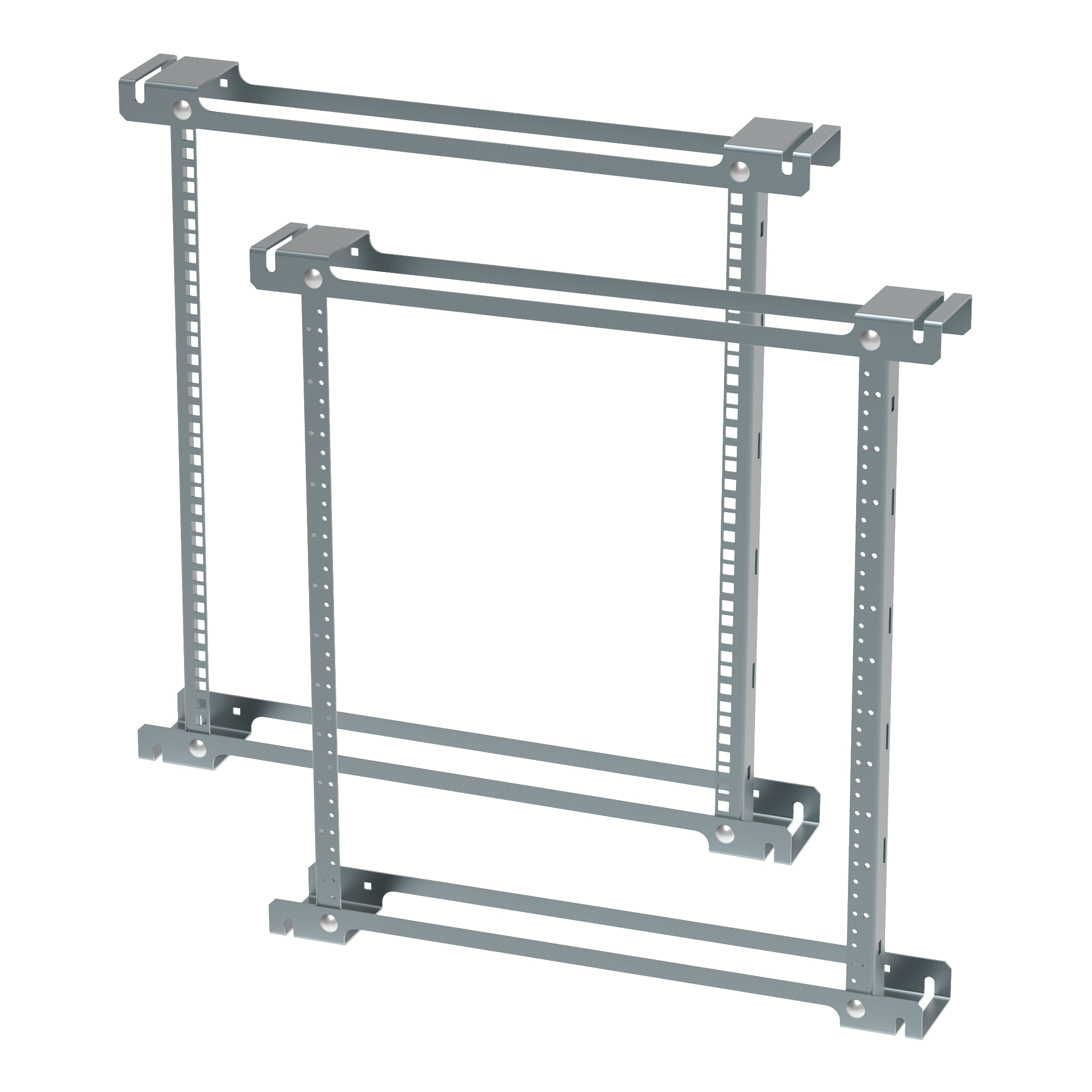 Product image for Angle rack tapped 12-unit steel 23.12"
