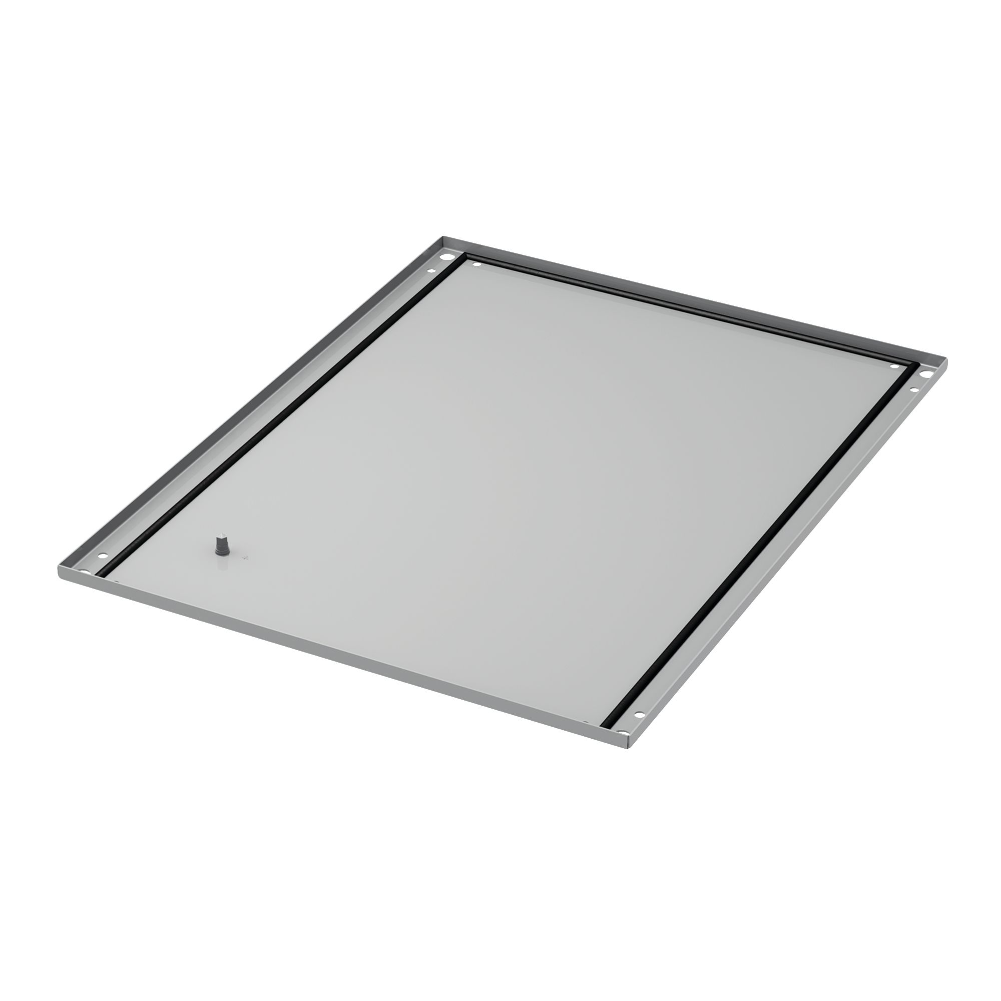 Product image for Solid base 0mm painted gray 1000x800mm