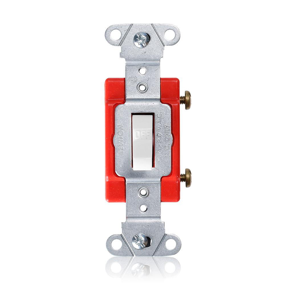 Product image for Switch toggle industrial 1P 347V 20A white