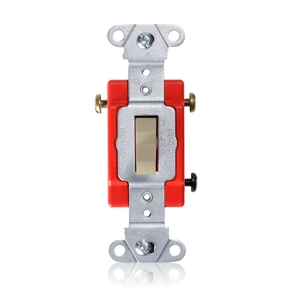 Product image for Switch toggle extra heavy duty 3-way 377V 20A ivory