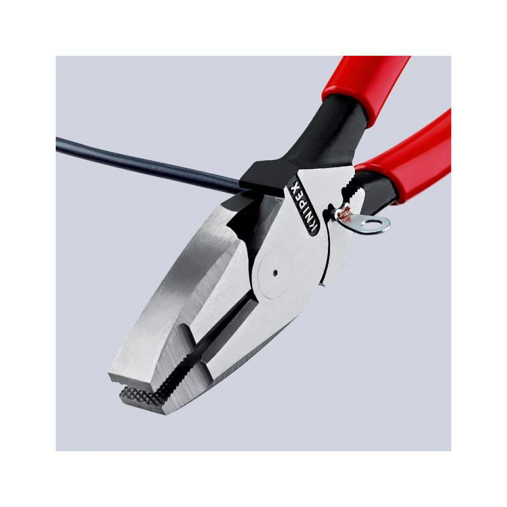 KNIPEX TOOLS 09 11 240 SBA Lineman's Plier 1-1/4 in Jaw Black
