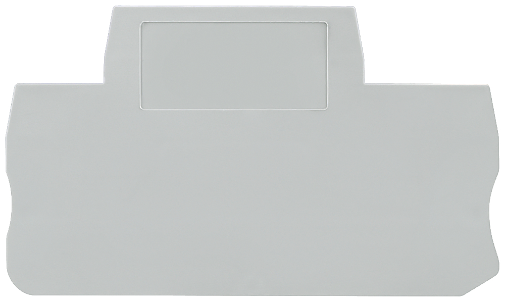 Product image for COVER, TERMINAL SIZE 4, GRAY, 2-TIER