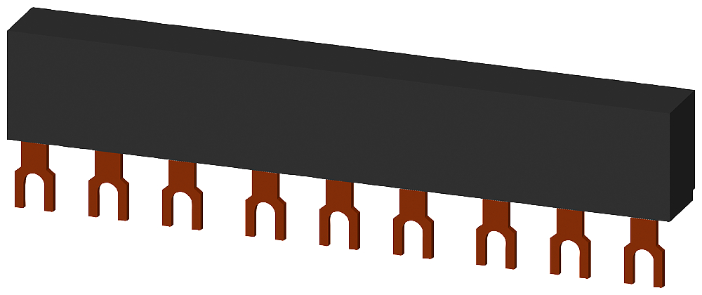Product image for Busbar modular for 3-circuit breakers 45mm