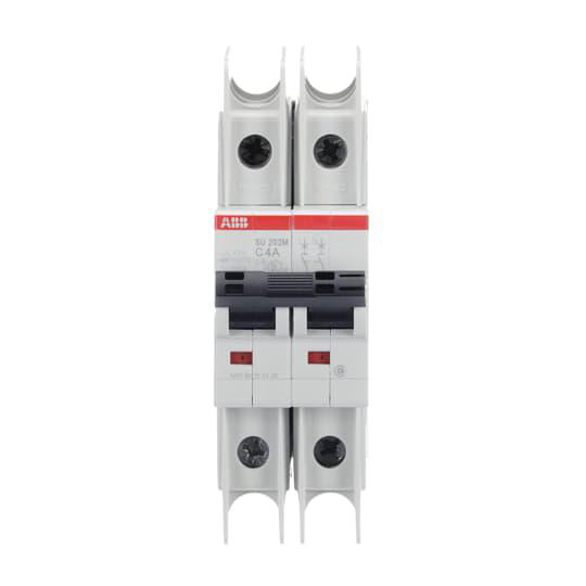 Product image for ABB SU202M-C4 BREAKER MINIATURE 2P 4A 480V/ 277V