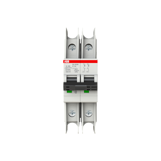 Product image for UL489 MCB 2P Z 2A 480/277