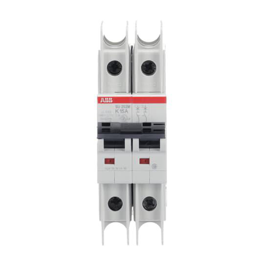 Product image for ABB SU202M-K15 BREAKER CIRCUIT MINIATURE 2P 15A 480V/ 277V