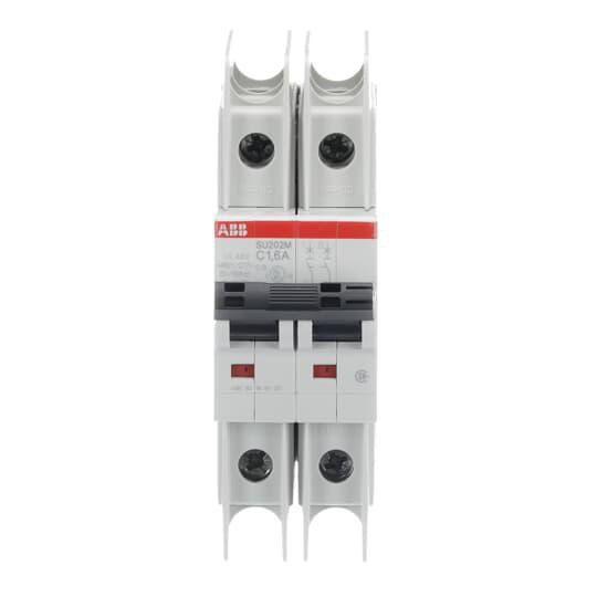 Product image for UL489 MCB 2P C 1.6A 480/277