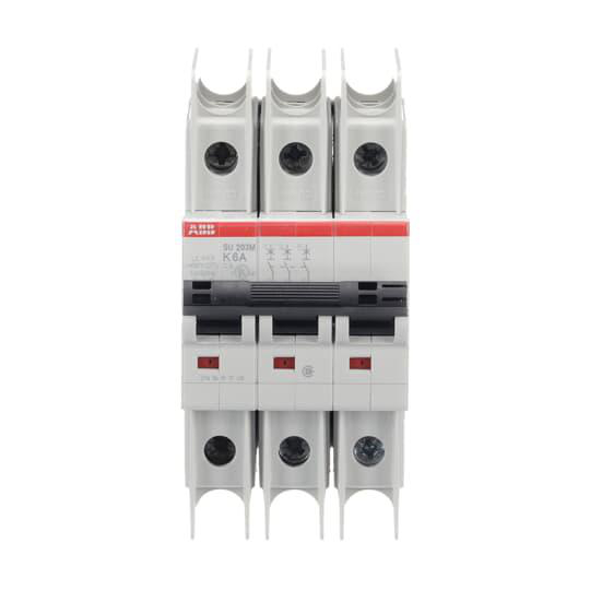 Product image for ABB SU203M-K6 BREAKER CIRCUIT MINIATURE 3P 6A 480V/ 277V