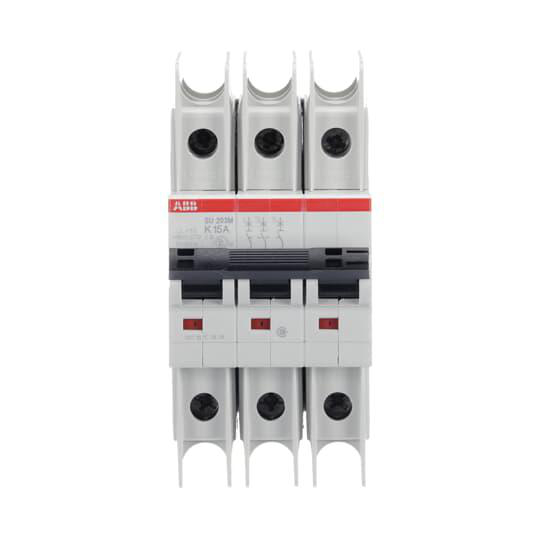 Product image for ABB SU203M-K15 BREAKER CIRCUIT MINIATURE 3P 15A 480V/ 277V