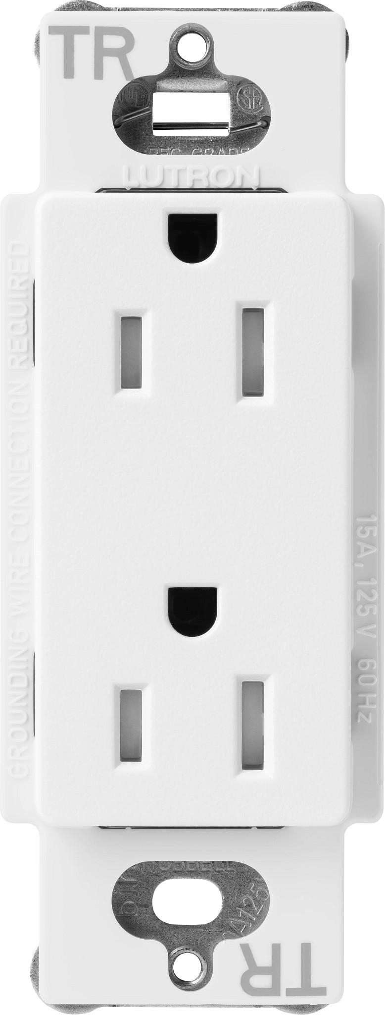 Product image for Receptacle duplex tamper-resistant 15A 125V snow