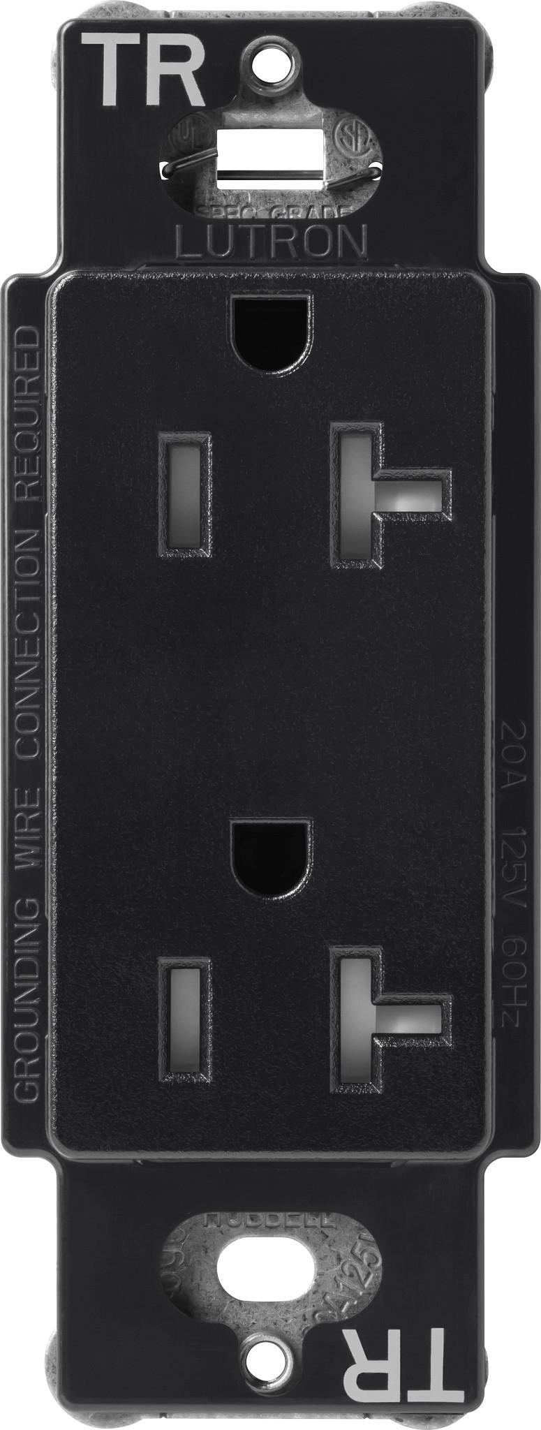 Product image for Receptacle tamper resistant 125V 20A midnight