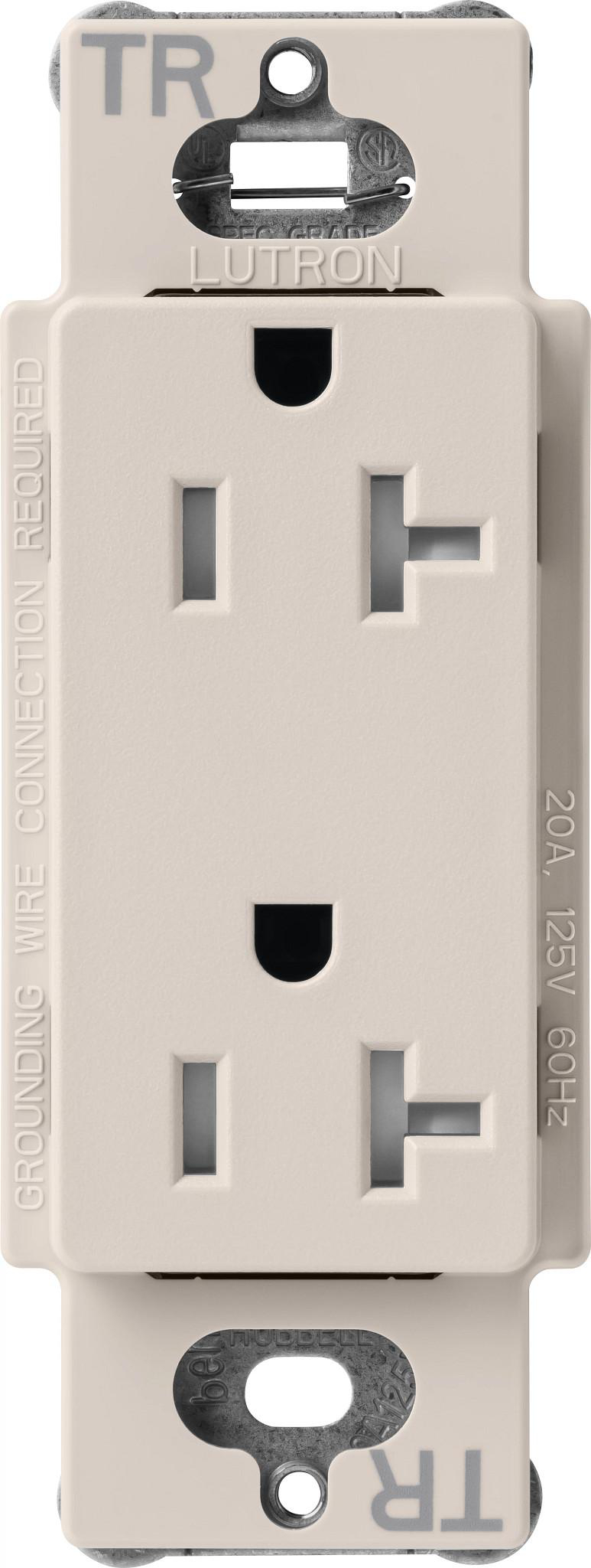 Product image for Receptacle tamper resistant 125V 20A taupe