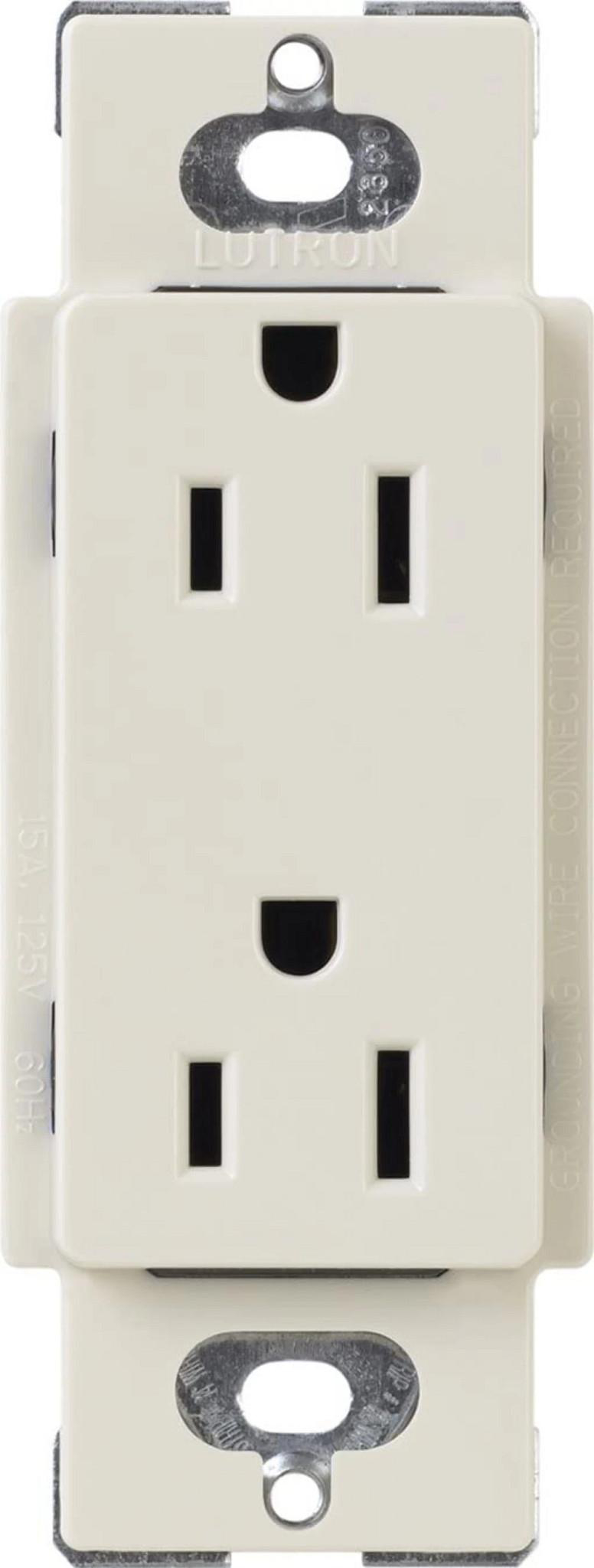 Product image for Receptacle tamper resistant 125V 15A light almond