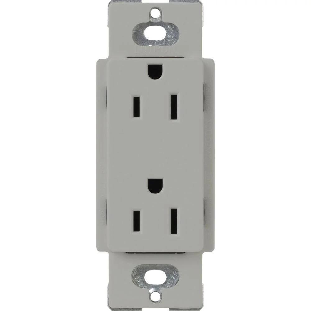 Product image for Receptacle tamper resistant 125V 15A gray